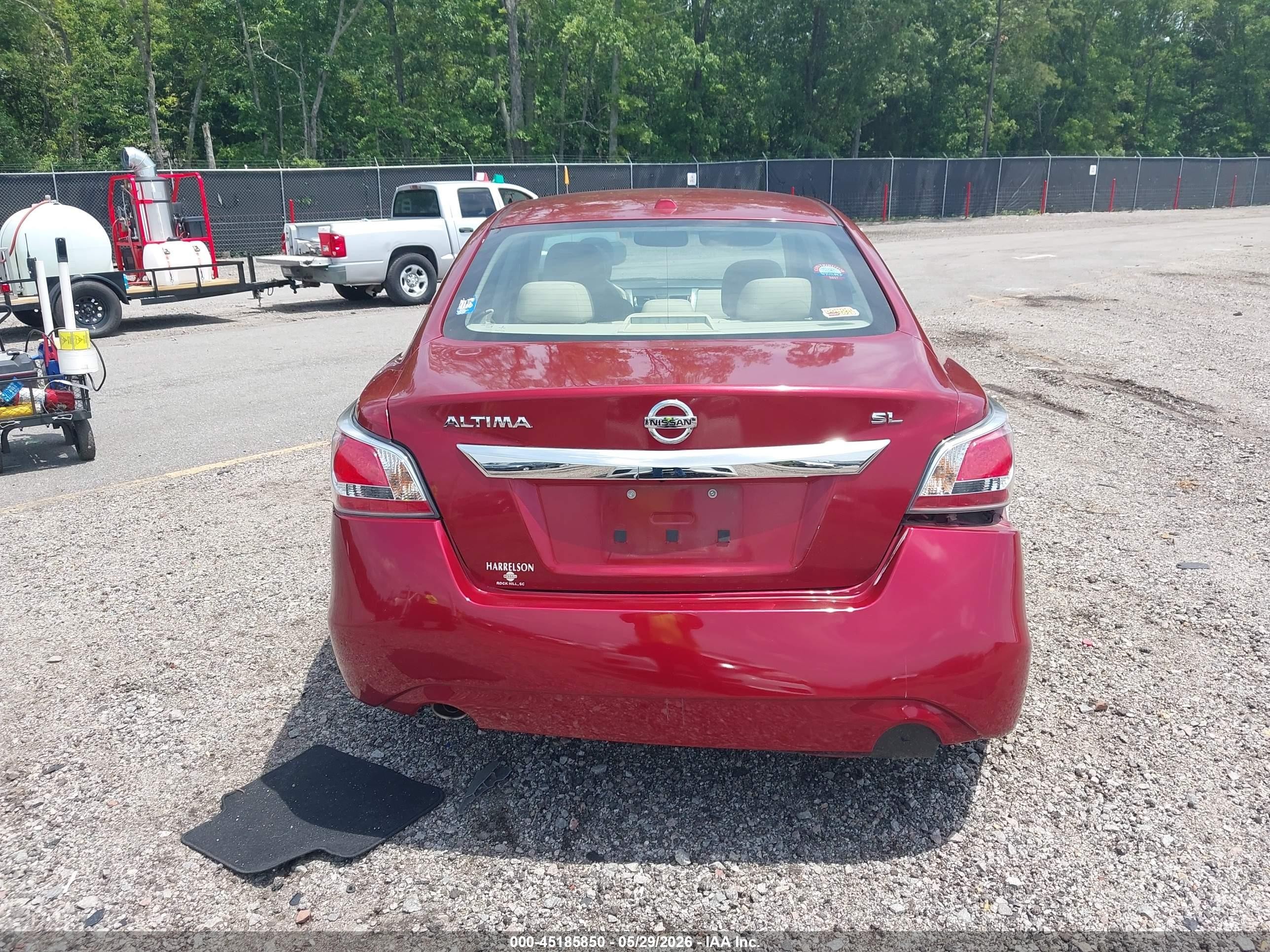 2015 Nissan Altima 2.5 Sl Red vin: 1N4AL3AP6FN357029