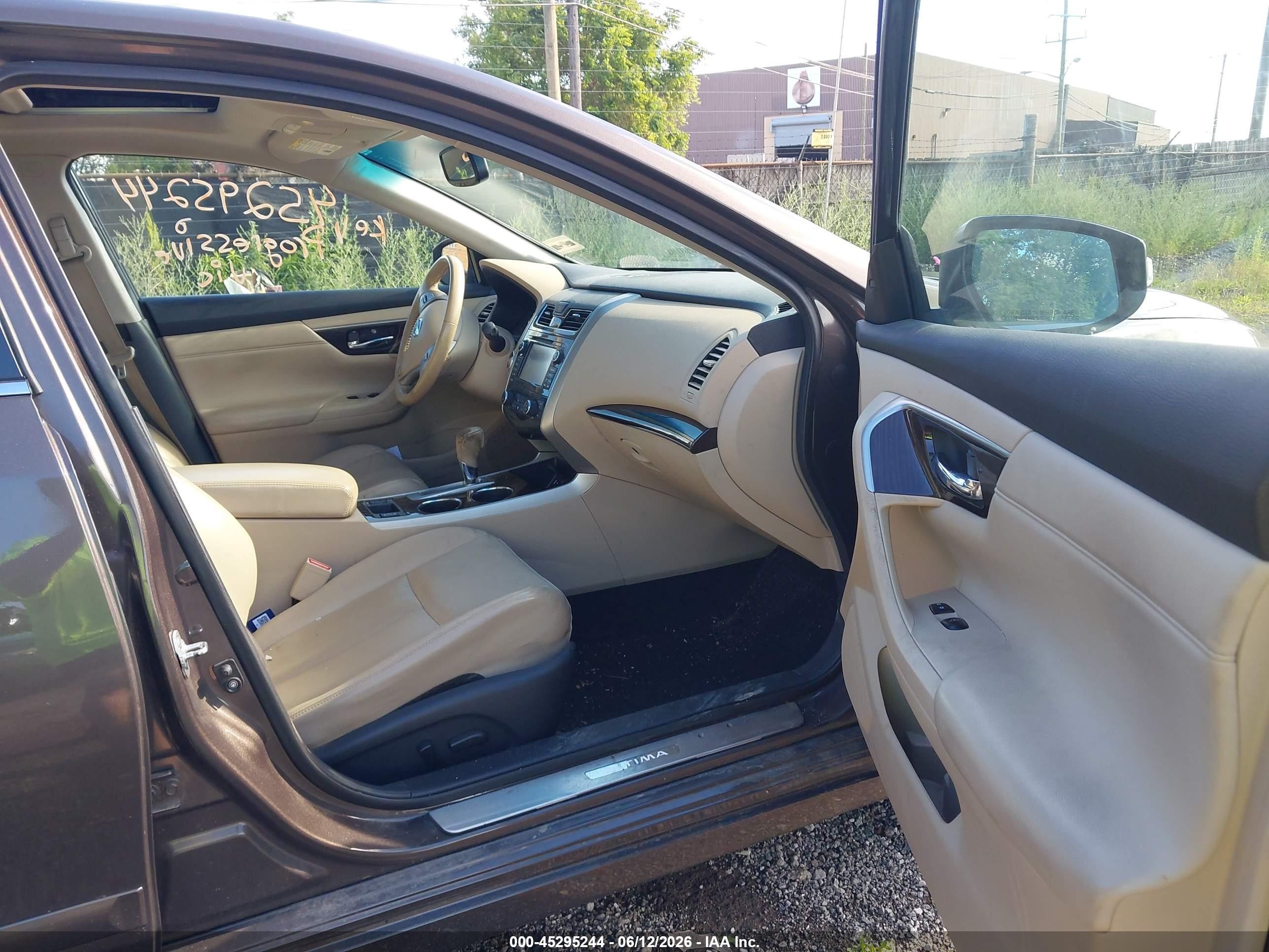 2015 Nissan Altima 2.5 Sl Brown vin: 1N4AL3AP6FN404222