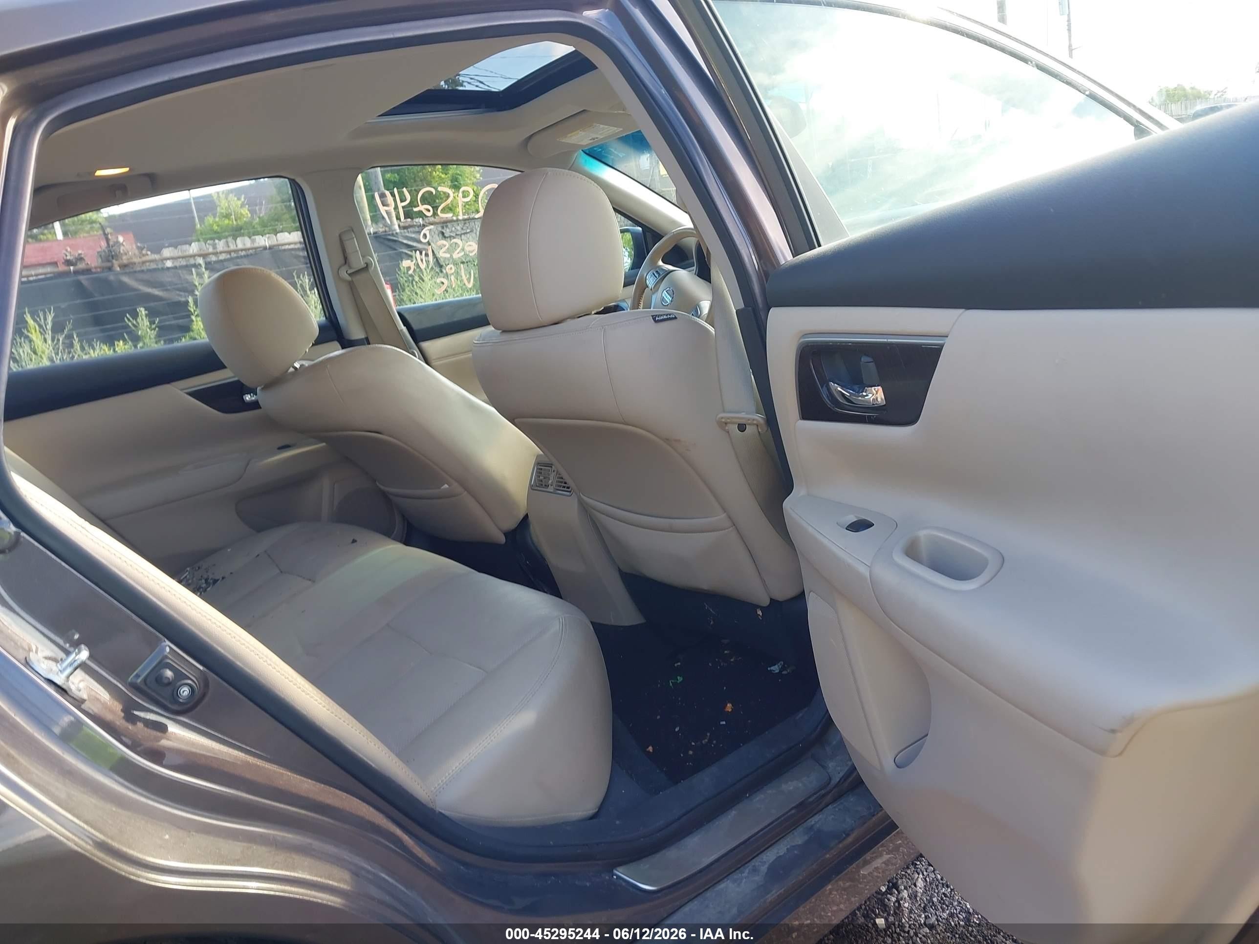 2015 Nissan Altima 2.5 Sl Brown vin: 1N4AL3AP6FN404222