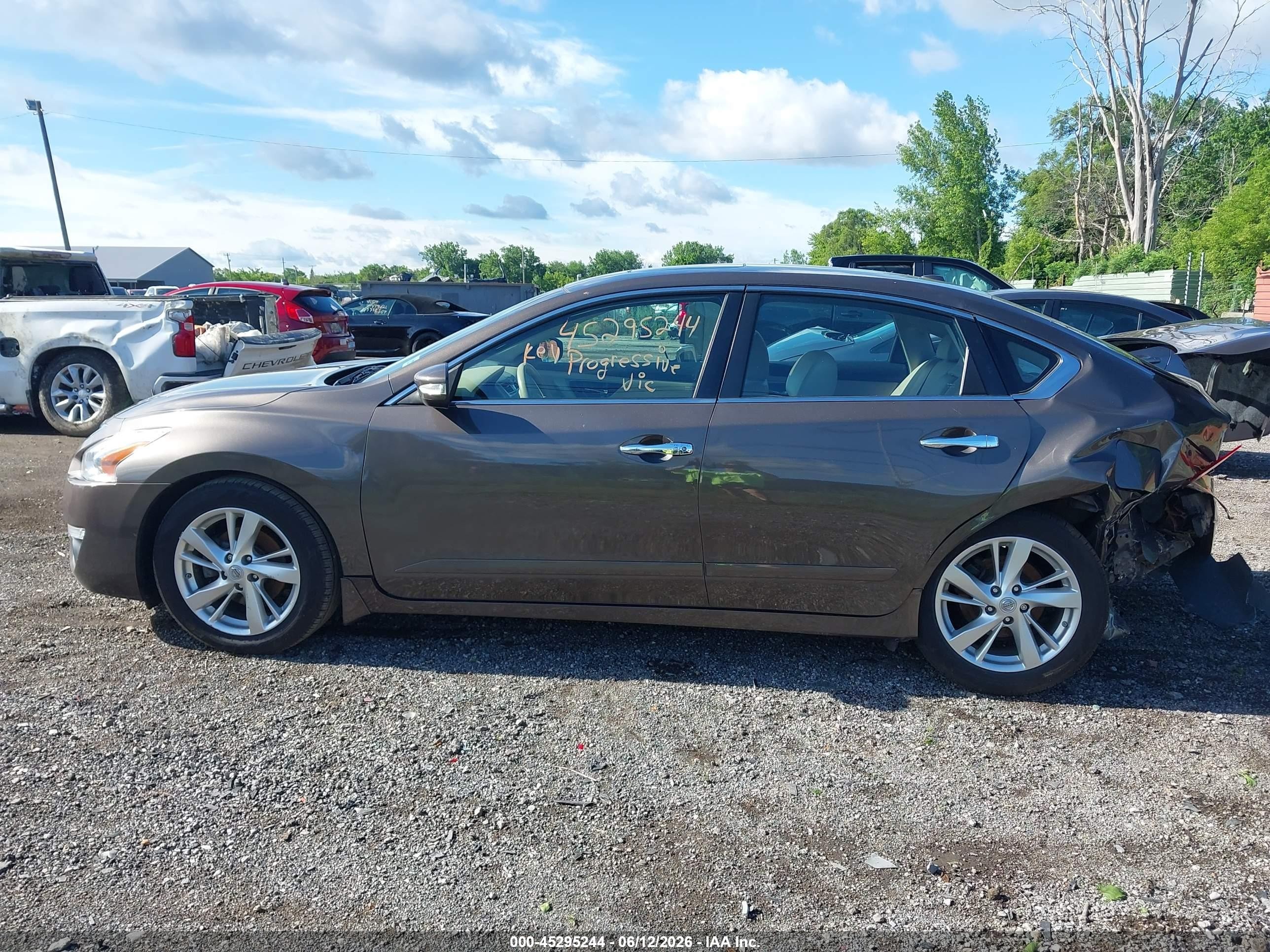 2015 Nissan Altima 2.5 Sl Brown vin: 1N4AL3AP6FN404222