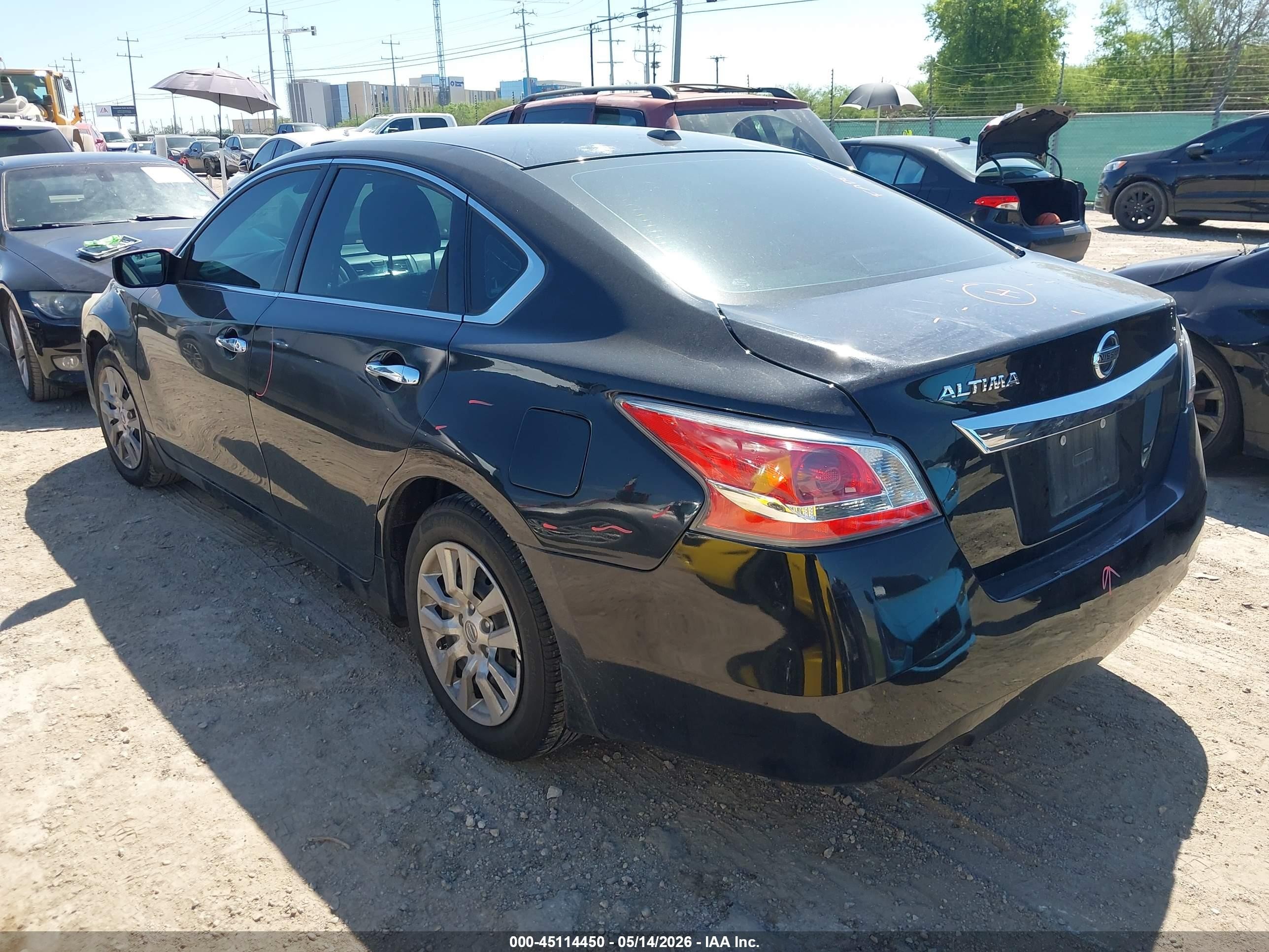 2015 Nissan Altima 2.5 S Black vin: 1N4AL3AP6FN406584