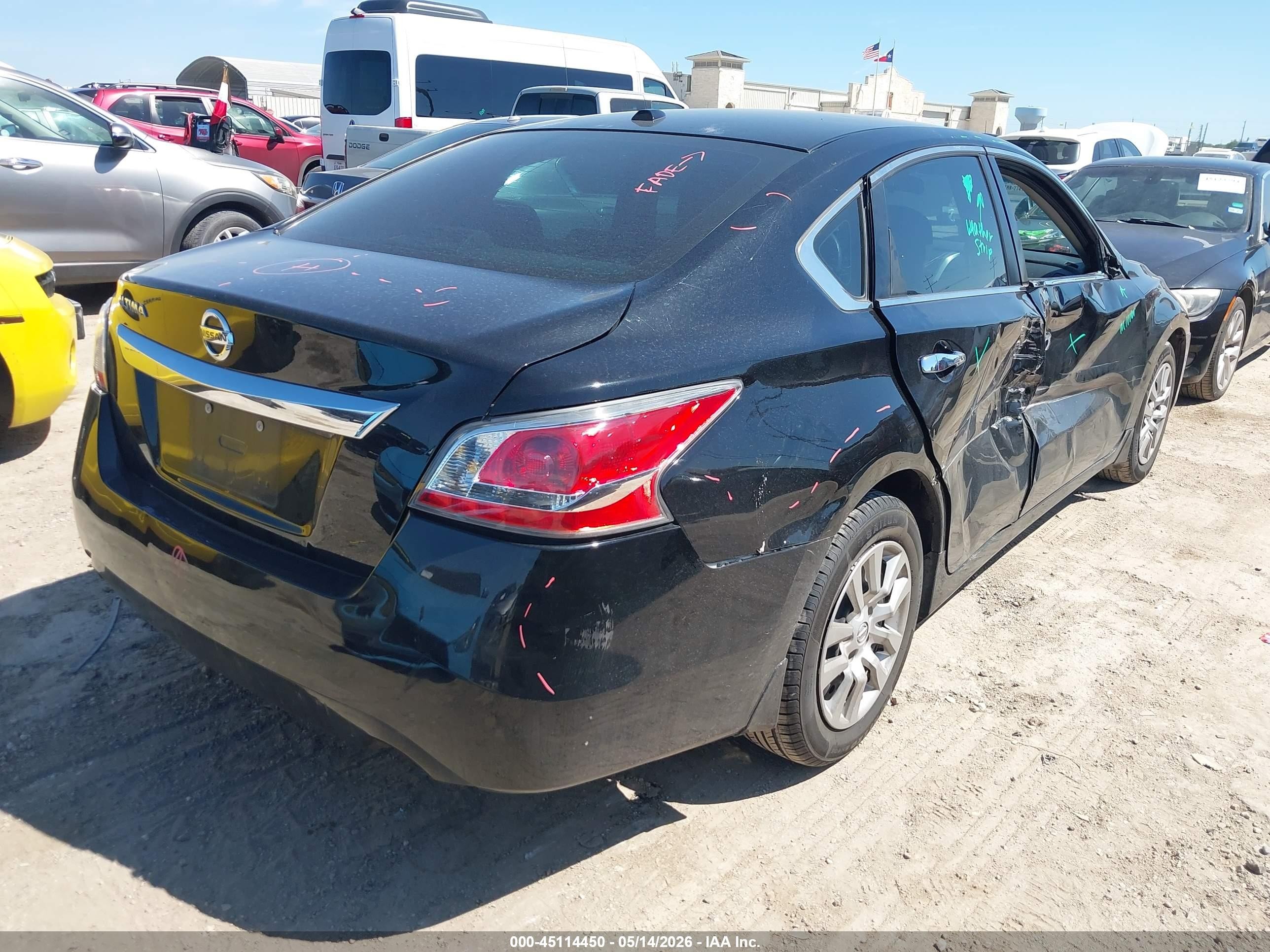 2015 Nissan Altima 2.5 S Black vin: 1N4AL3AP6FN406584