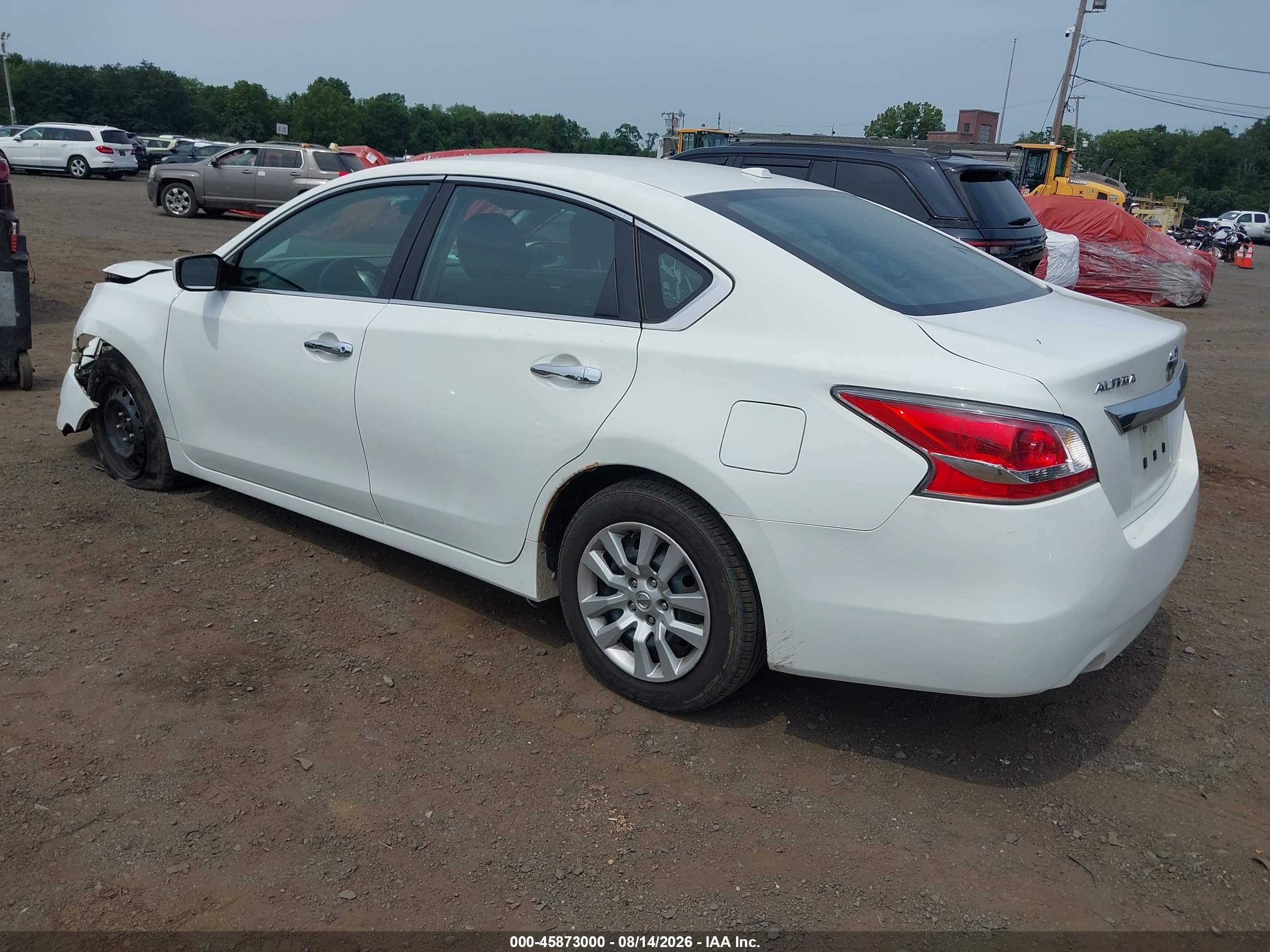 2015 Nissan Altima 2.5/2.5 S/2.5 Sl/2.5 Sv White vin: 1N4AL3AP6FN879370