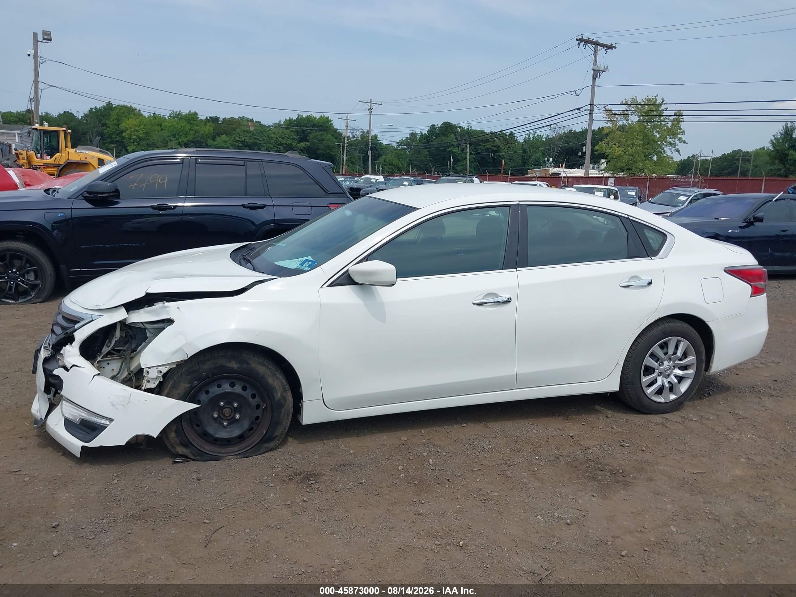 2015 Nissan Altima 2.5/2.5 S/2.5 Sl/2.5 Sv White vin: 1N4AL3AP6FN879370