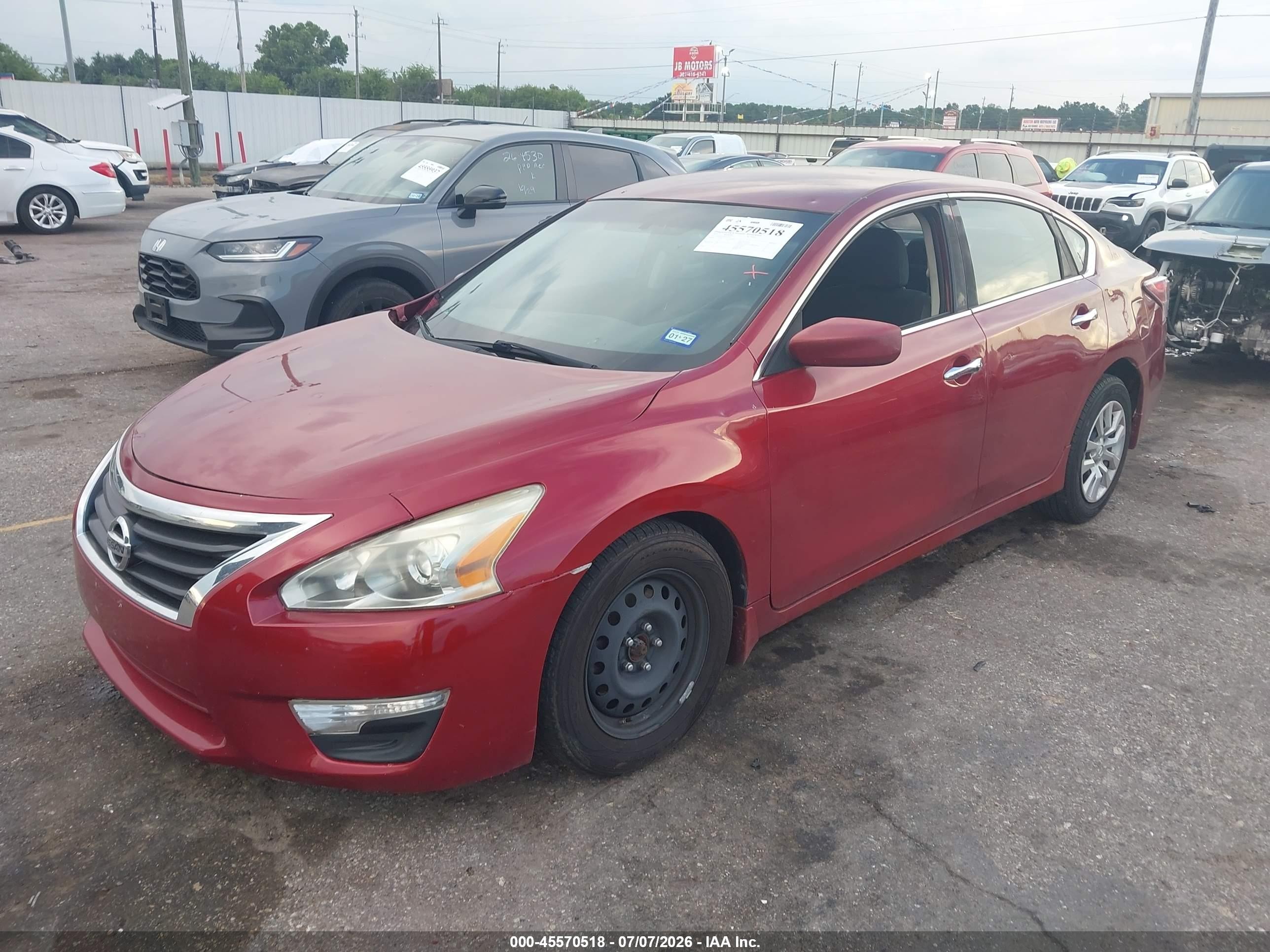 2015 Nissan Altima 2.5 S Красный vin: 1N4AL3AP6FN879742