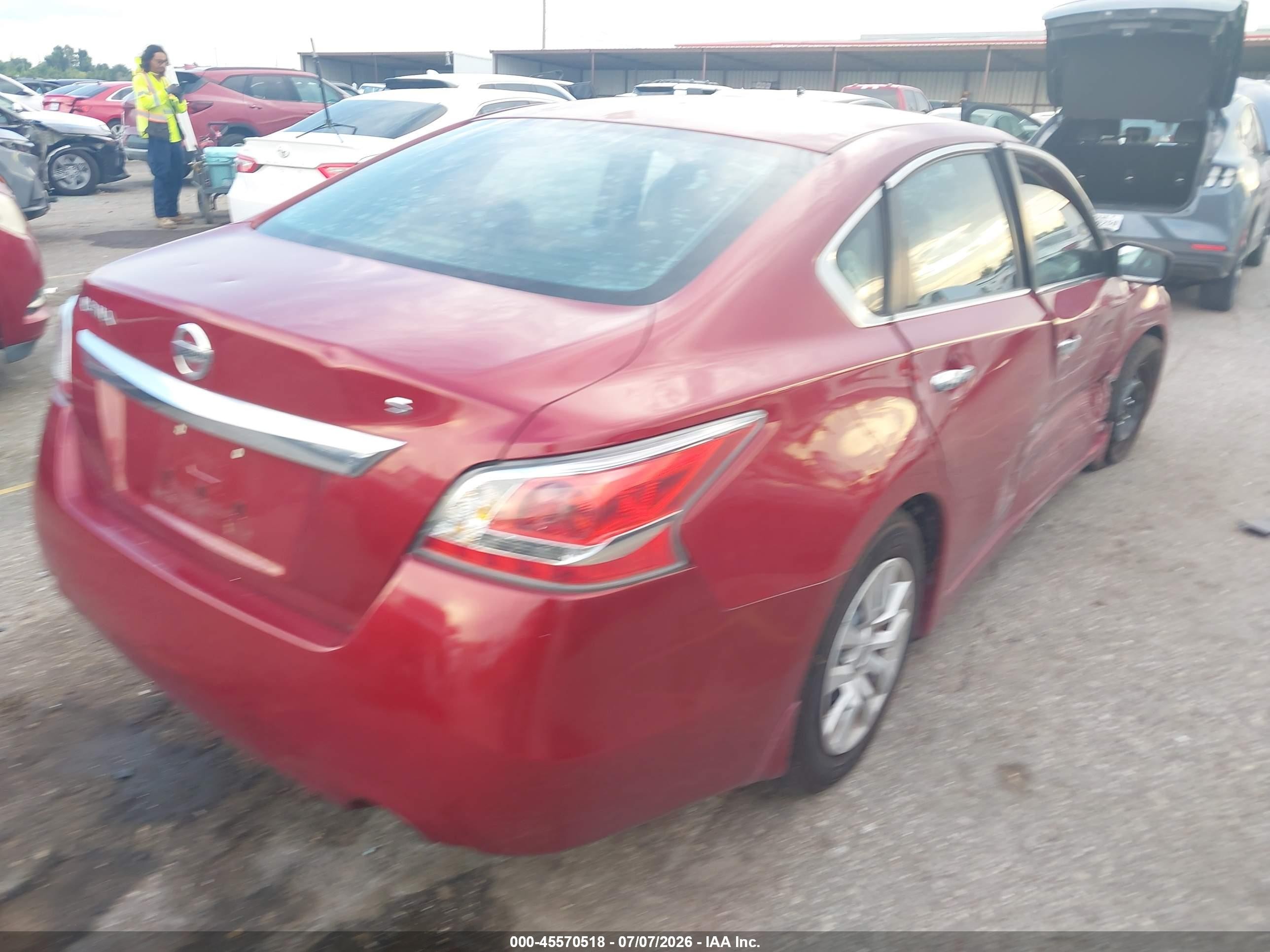 2015 Nissan Altima 2.5 S Красный vin: 1N4AL3AP6FN879742