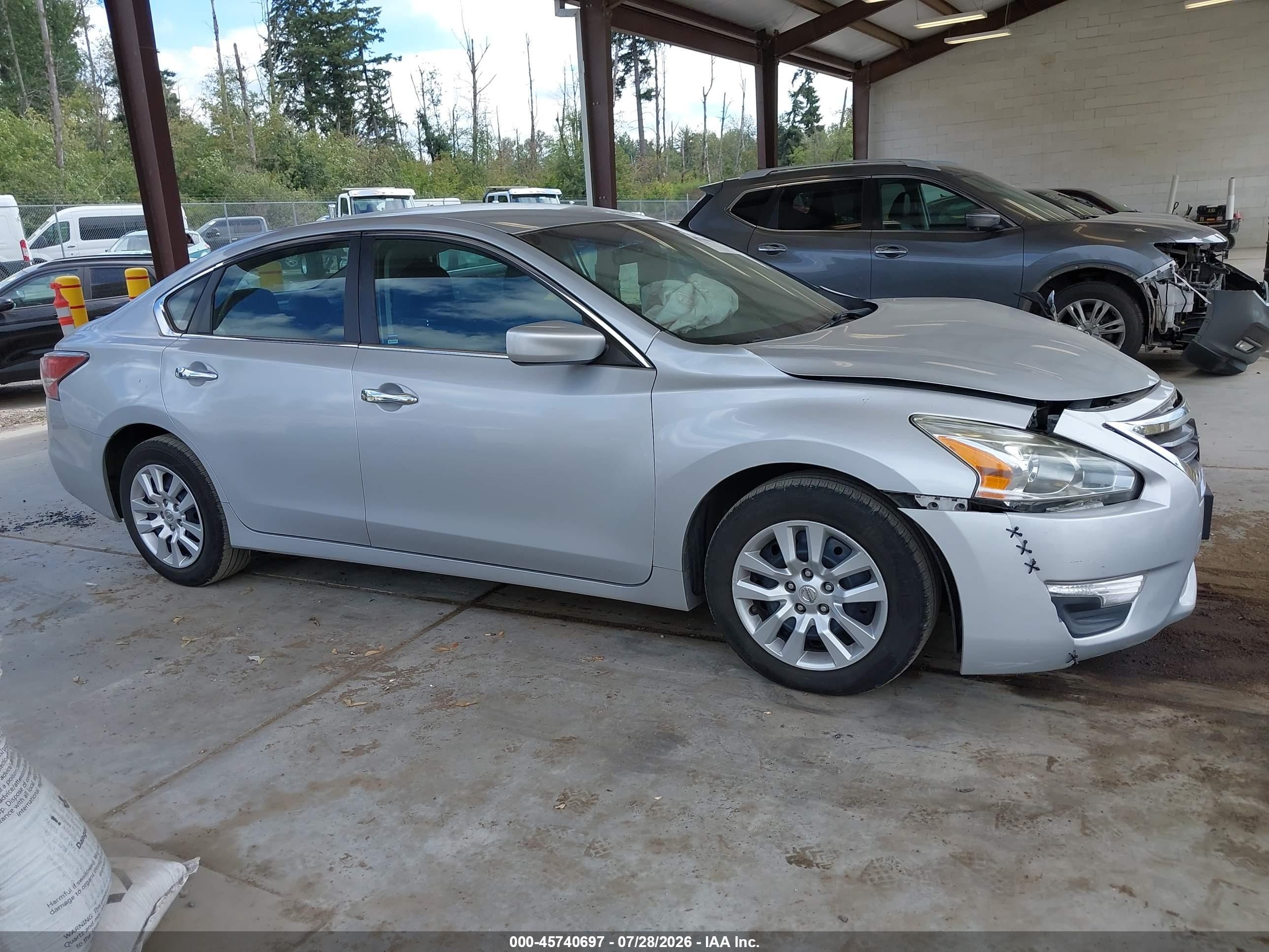 2015 Nissan Altima 2.5/2.5 S/2.5 Sl/2.5 Sv Silver vin: 1N4AL3AP6FN884794