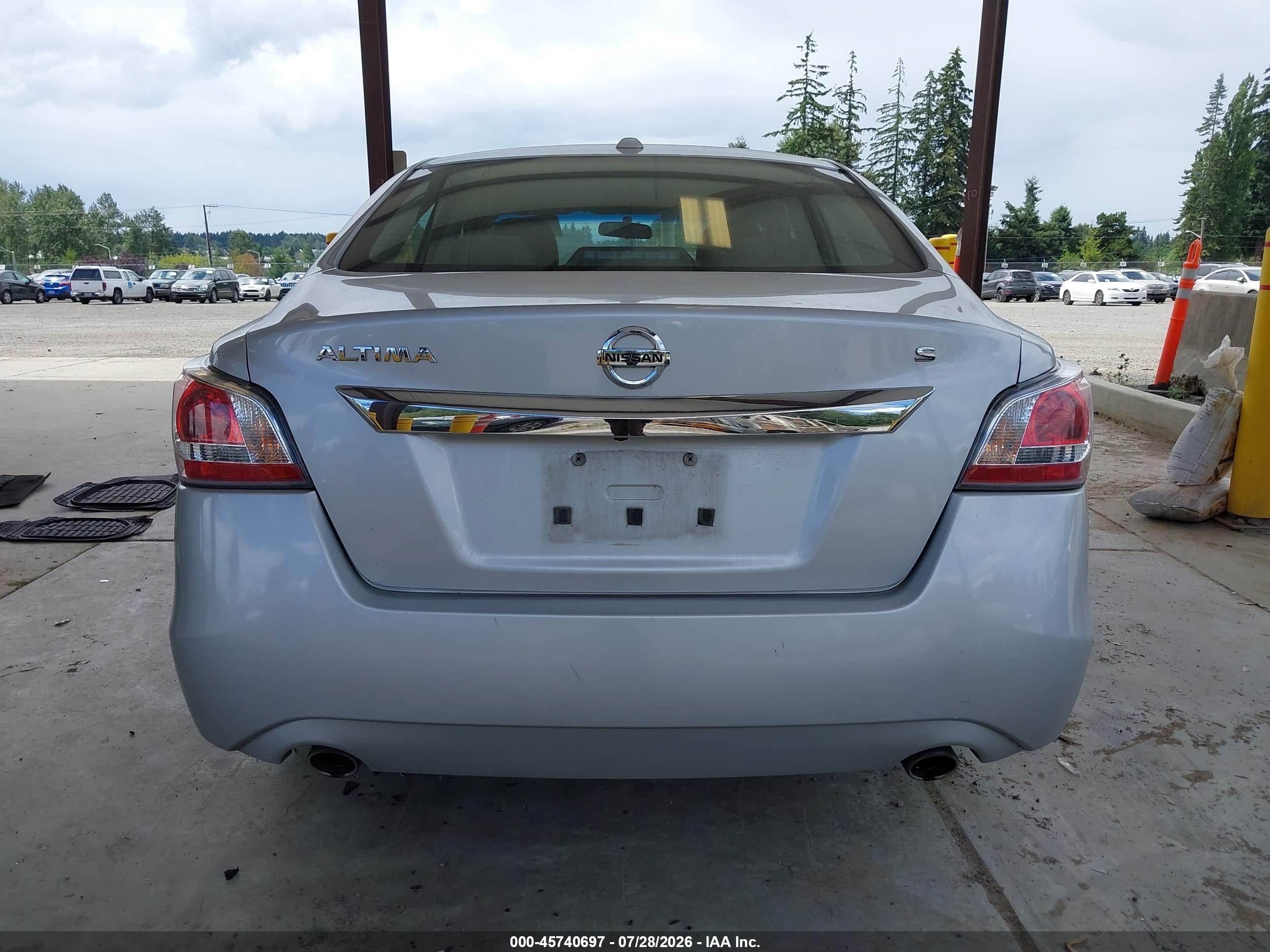 2015 Nissan Altima 2.5/2.5 S/2.5 Sl/2.5 Sv Silver vin: 1N4AL3AP6FN884794