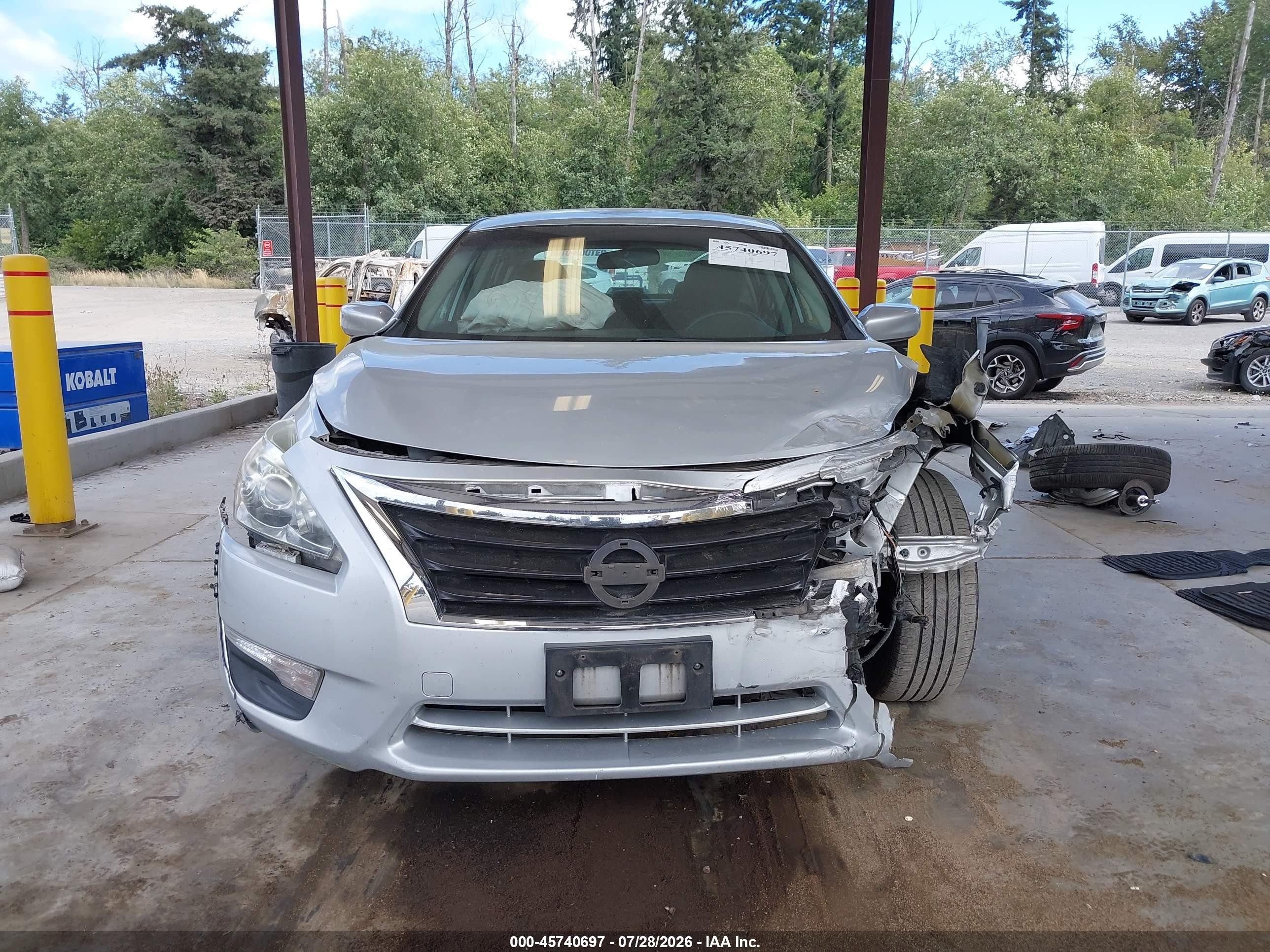 2015 Nissan Altima 2.5/2.5 S/2.5 Sl/2.5 Sv Silver vin: 1N4AL3AP6FN884794