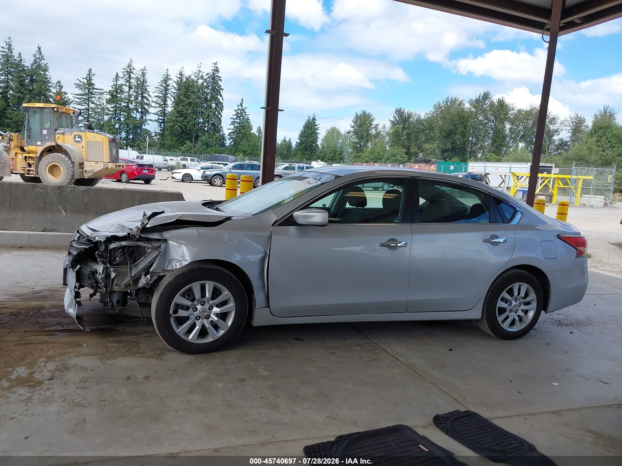 2015 Nissan Altima 2.5/2.5 S/2.5 Sl/2.5 Sv Silver vin: 1N4AL3AP6FN884794