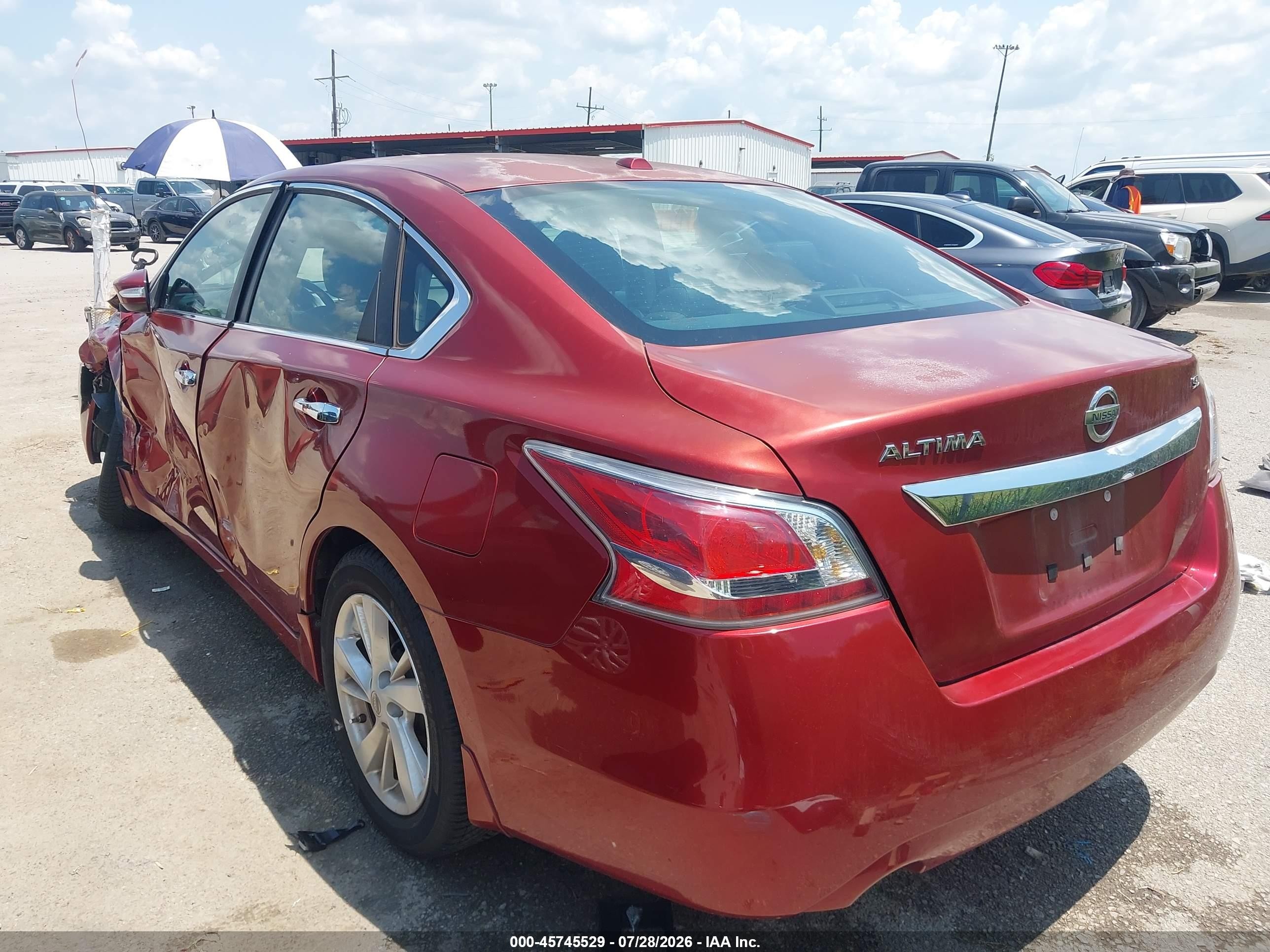 2015 Nissan Altima 2.5 Sl Red vin: 1N4AL3AP6FN894208