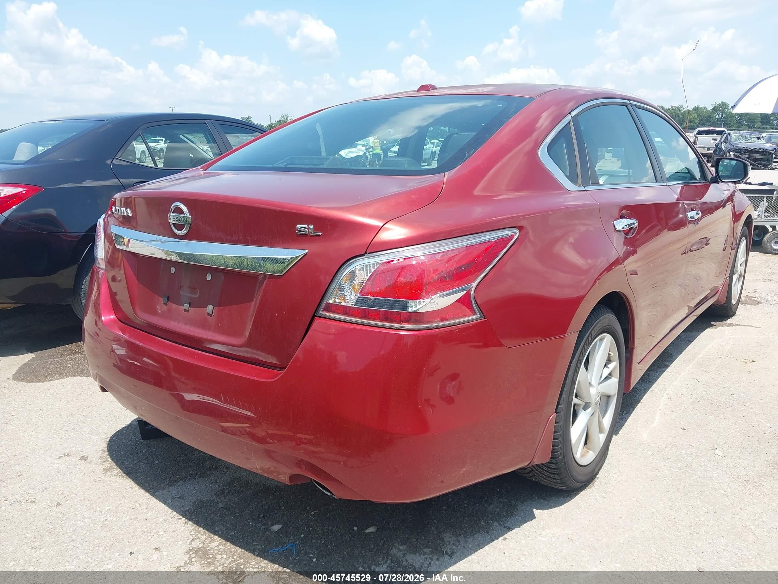 2015 Nissan Altima 2.5 Sl Red vin: 1N4AL3AP6FN894208