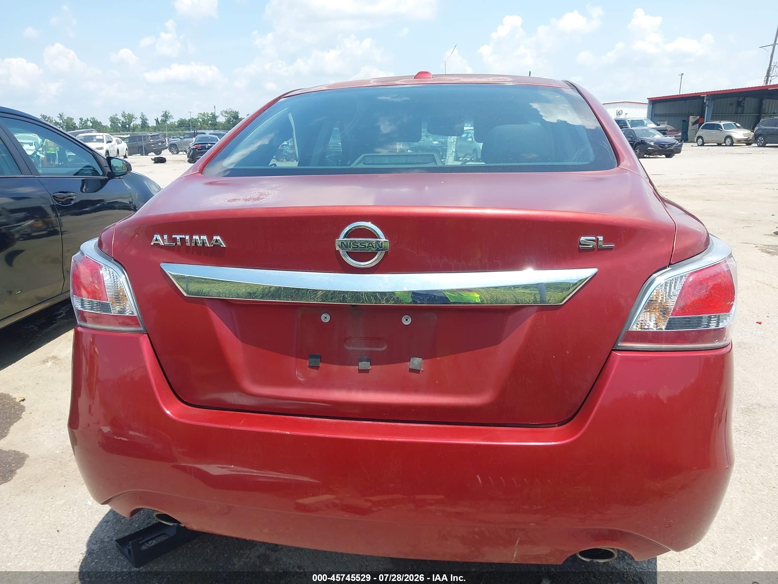 2015 Nissan Altima 2.5 Sl Red vin: 1N4AL3AP6FN894208