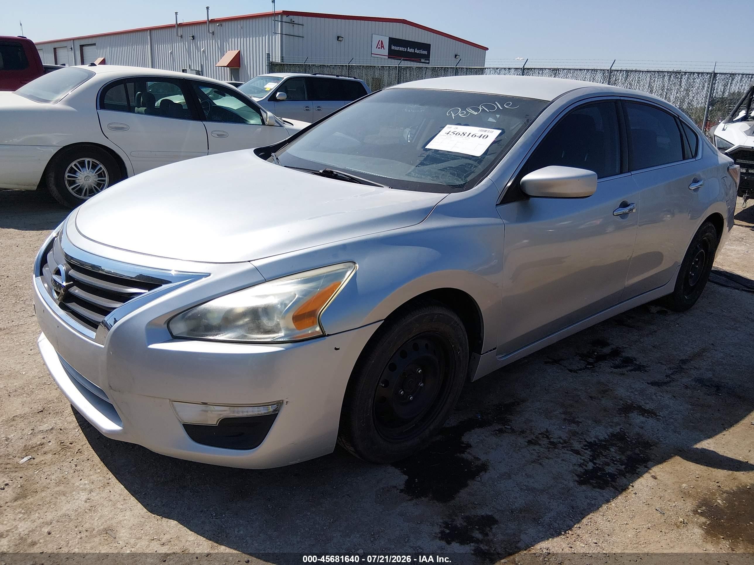 2015 Nissan Altima 2.5/2.5 S/2.5 Sl/2.5 Sv Silver vin: 1N4AL3AP6FN894323