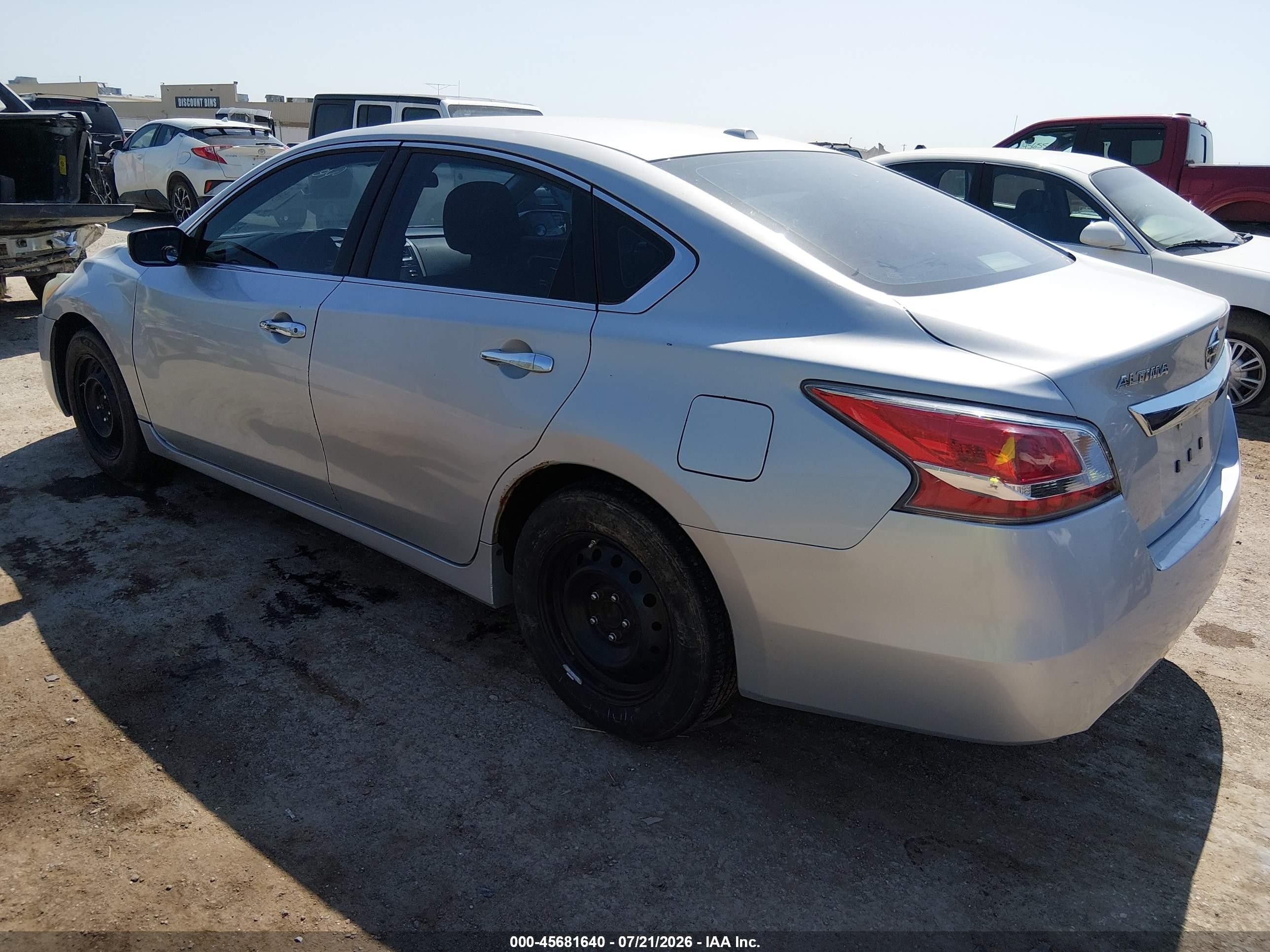 2015 Nissan Altima 2.5/2.5 S/2.5 Sl/2.5 Sv Silver vin: 1N4AL3AP6FN894323