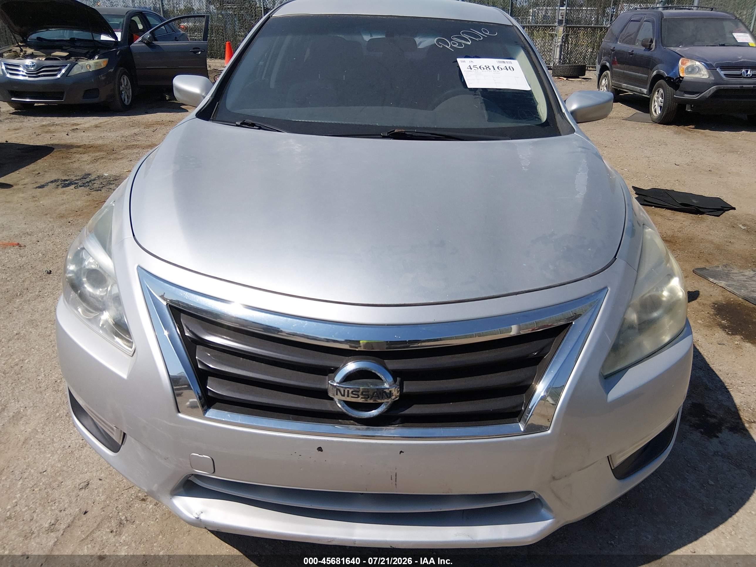 2015 Nissan Altima 2.5/2.5 S/2.5 Sl/2.5 Sv Silver vin: 1N4AL3AP6FN894323
