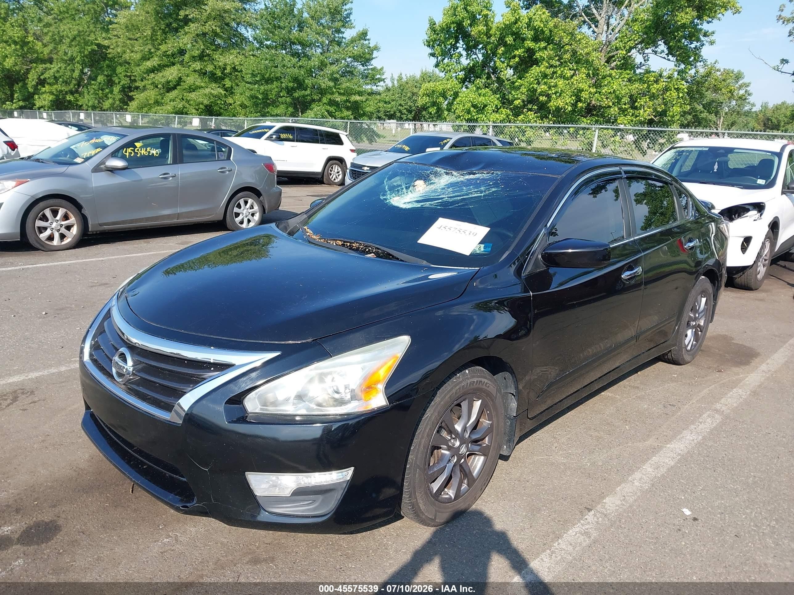2015 Nissan Altima 2.5 S Black vin: 1N4AL3AP6FN903666