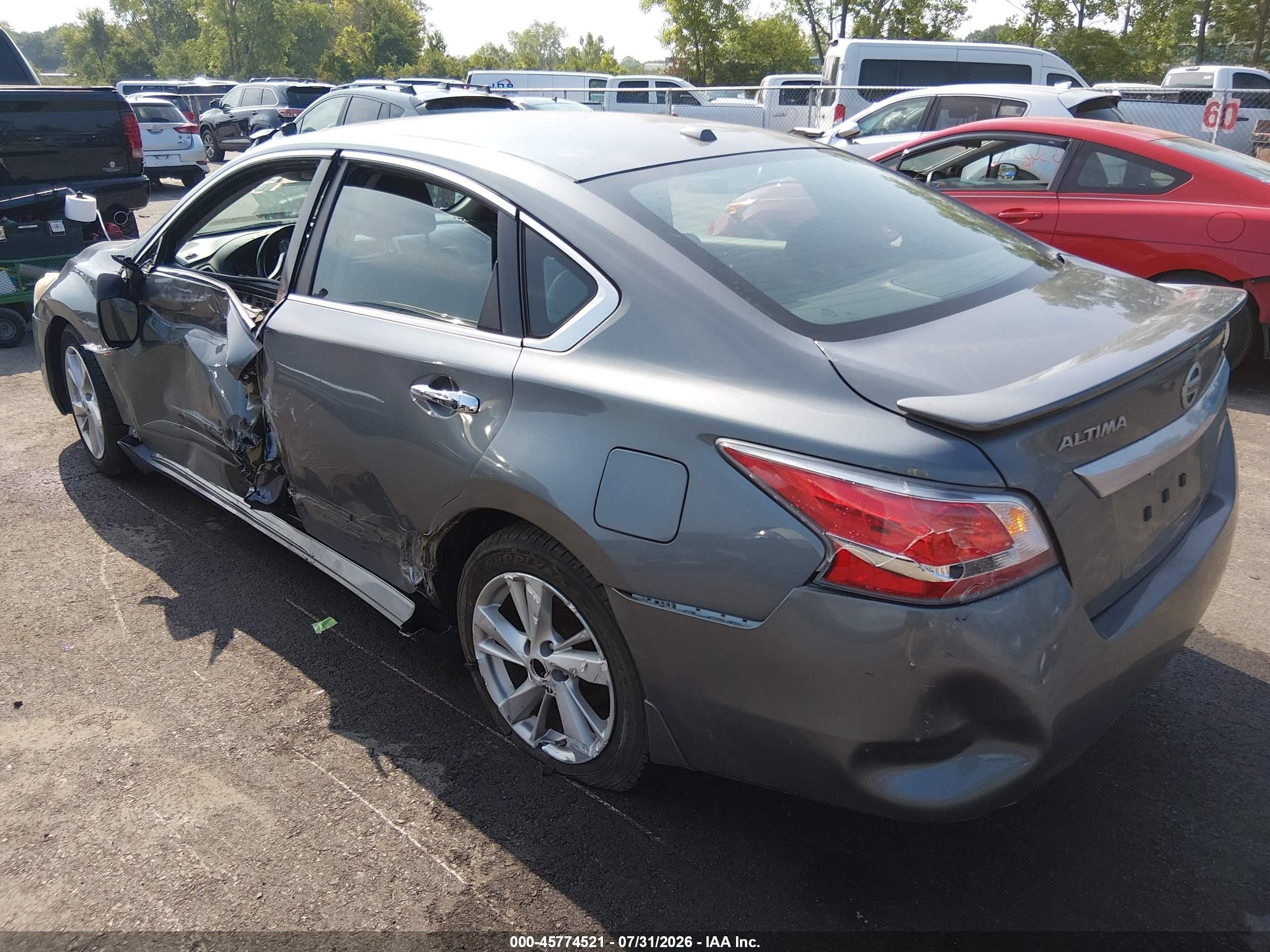 2015 Nissan Altima 2.5 Sl Gray vin: 1N4AL3AP6FN907085