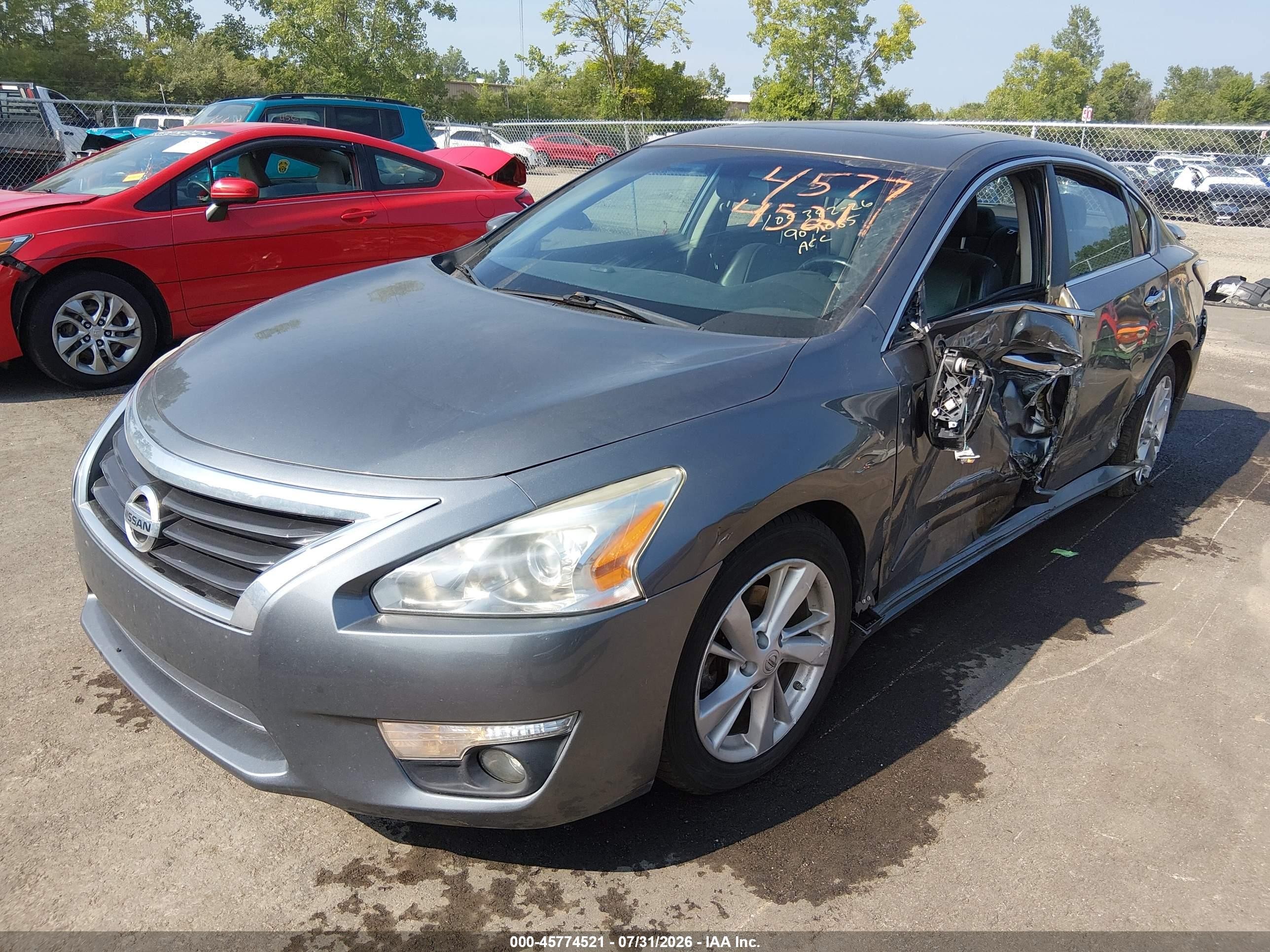 2015 Nissan Altima 2.5 Sl Gray vin: 1N4AL3AP6FN907085
