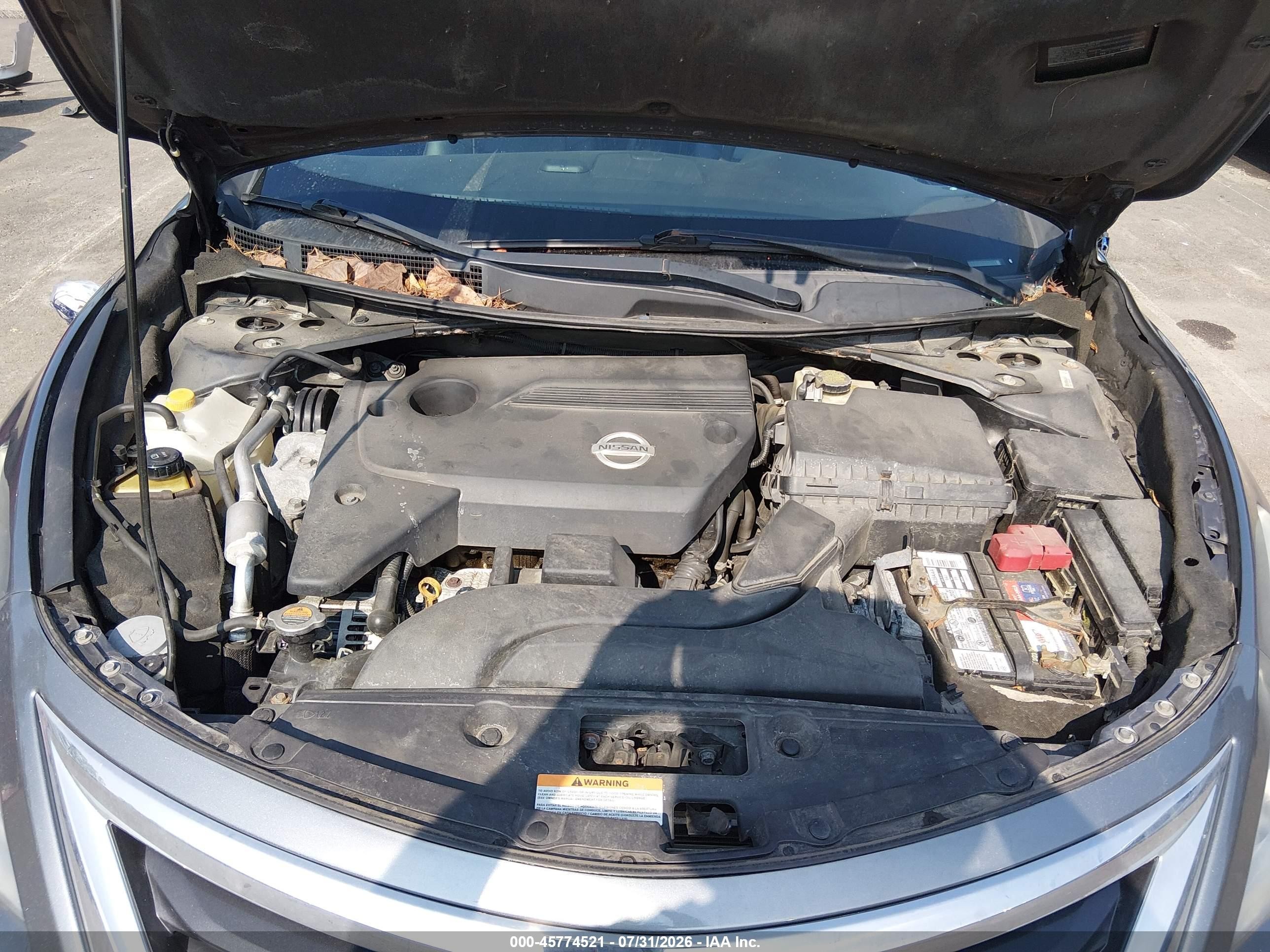 2015 Nissan Altima 2.5 Sl Gray vin: 1N4AL3AP6FN907085