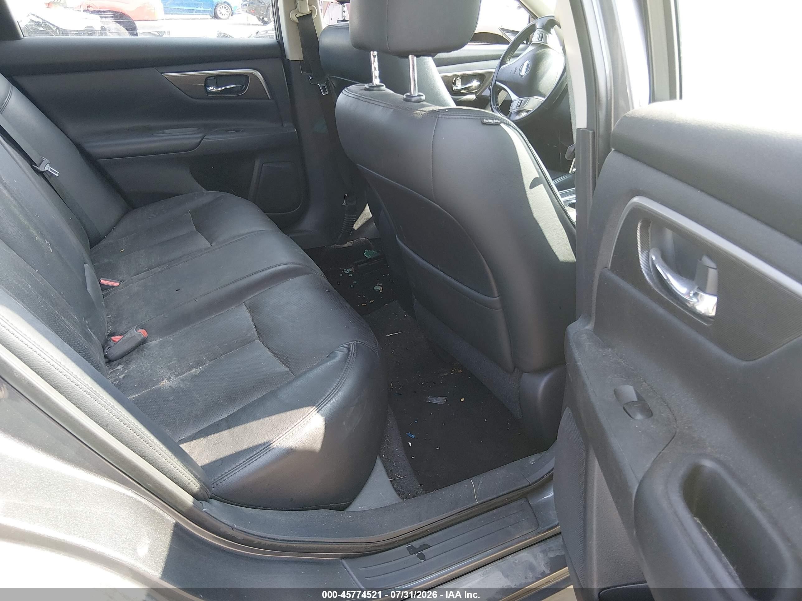 2015 Nissan Altima 2.5 Sl Gray vin: 1N4AL3AP6FN907085