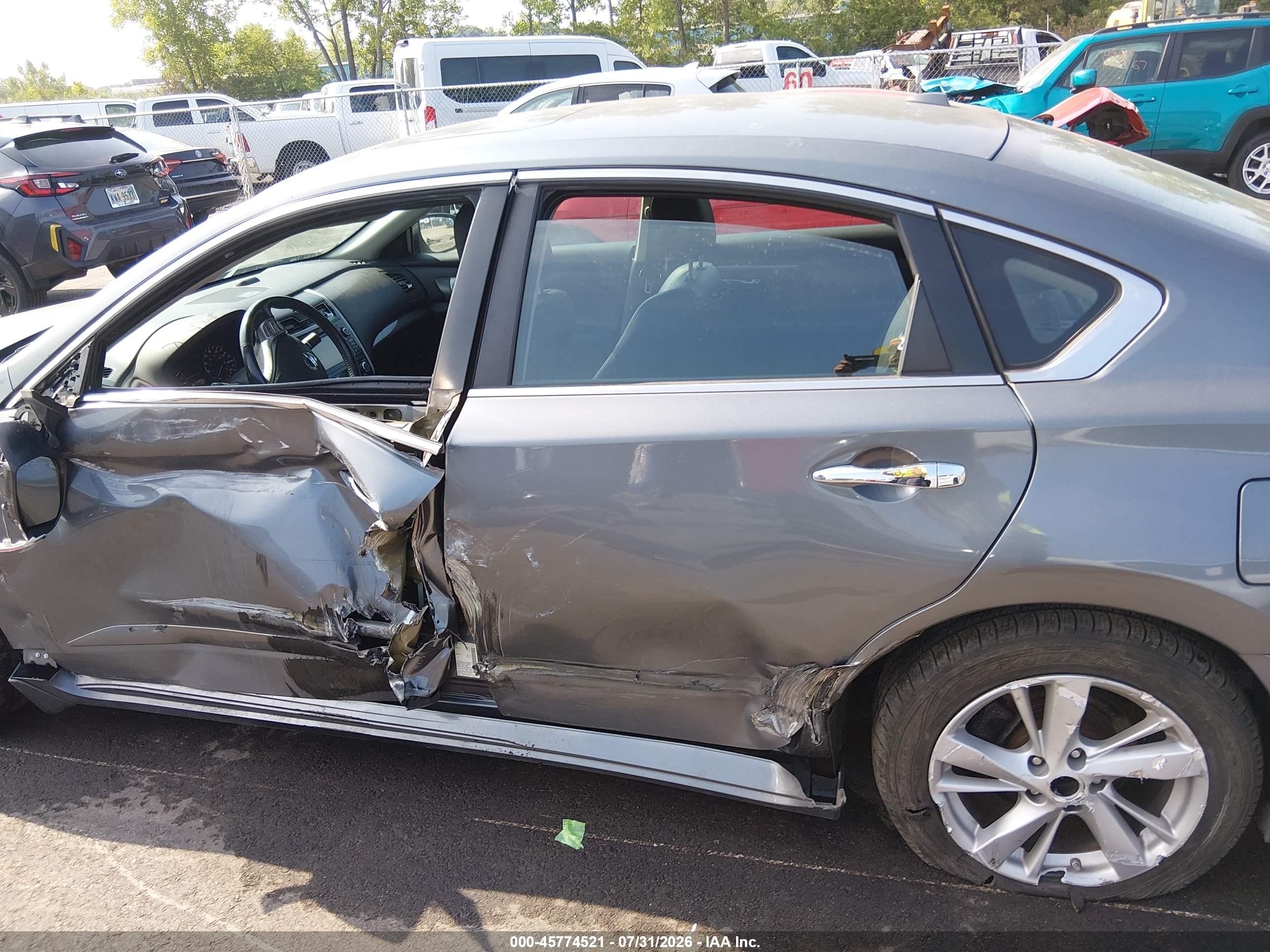 2015 Nissan Altima 2.5 Sl Gray vin: 1N4AL3AP6FN907085