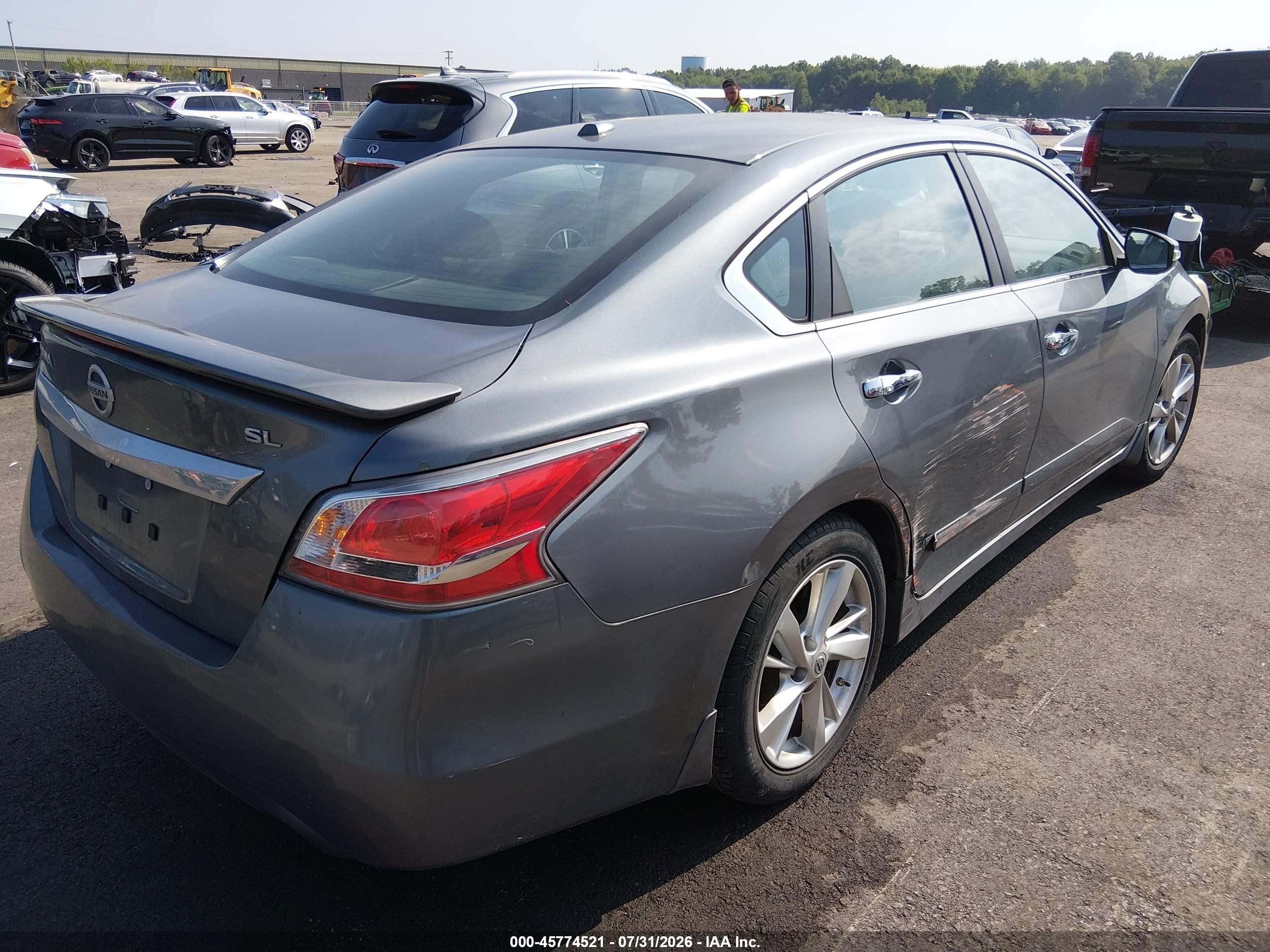 2015 Nissan Altima 2.5 Sl Gray vin: 1N4AL3AP6FN907085