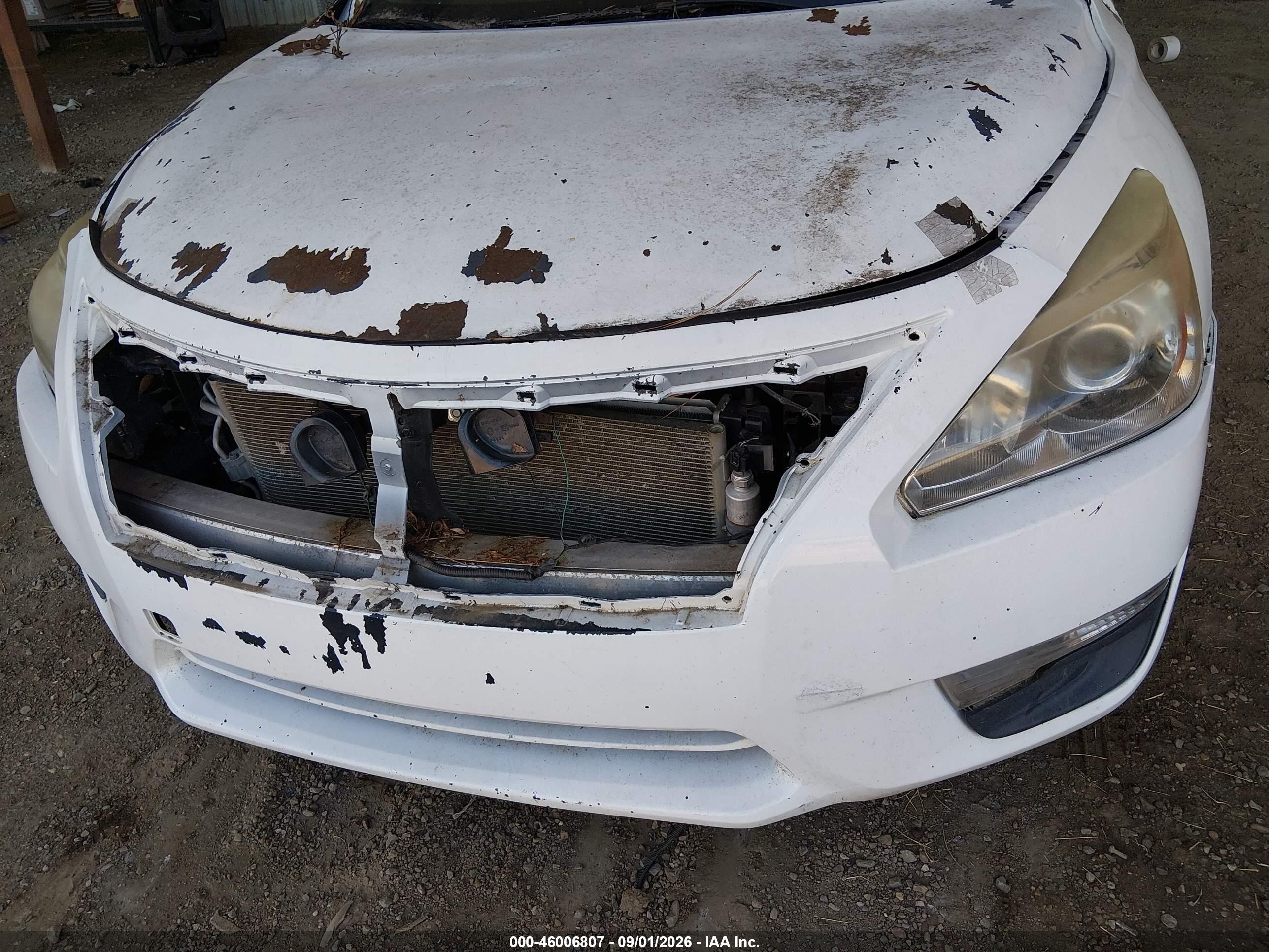 2015 Nissan Altima 2.5 S White vin: 1N4AL3AP6FN912917