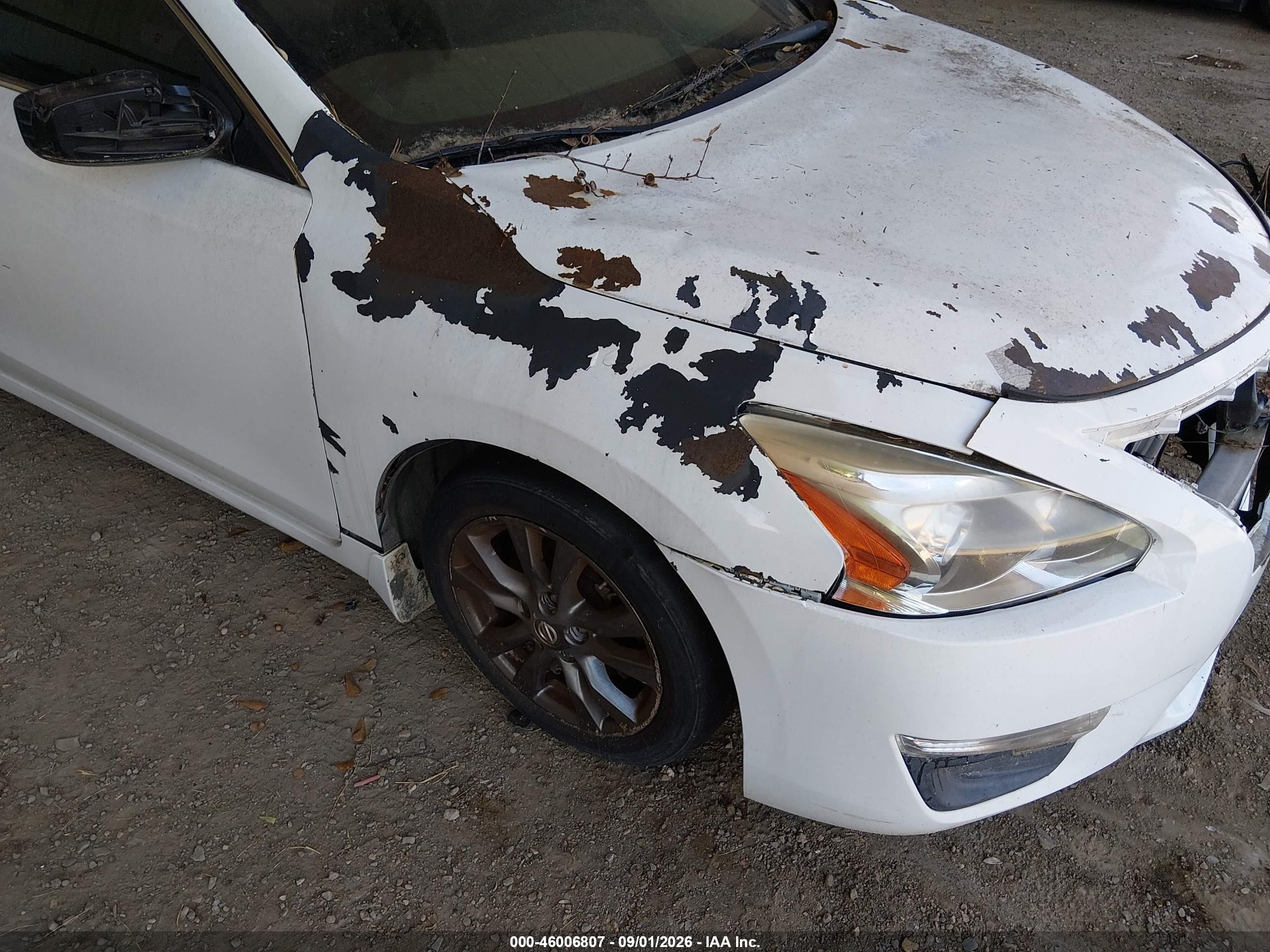 2015 Nissan Altima 2.5 S White vin: 1N4AL3AP6FN912917