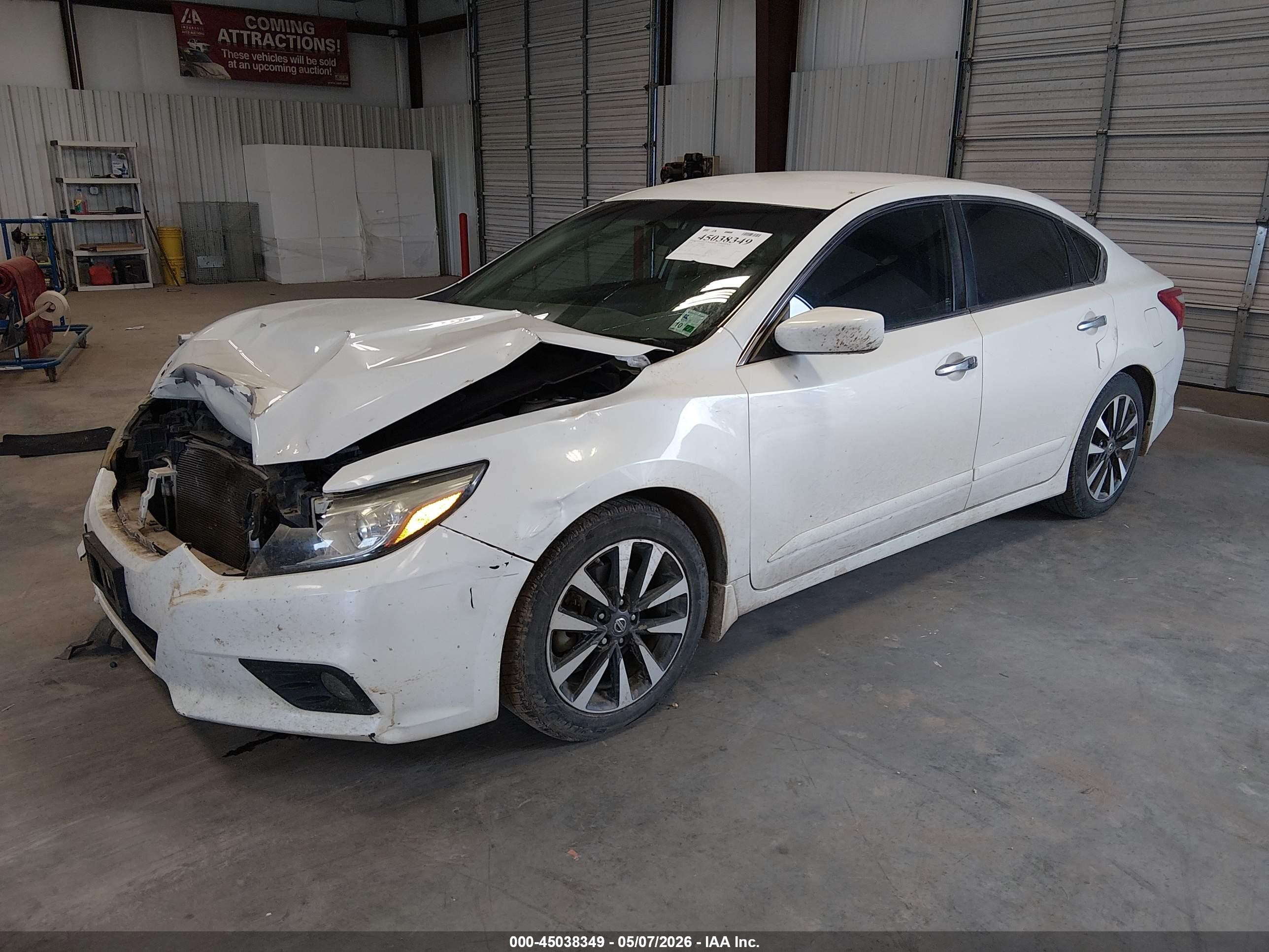 2016 Nissan Altima 2.5 Sv White vin: 1N4AL3AP6GC241696