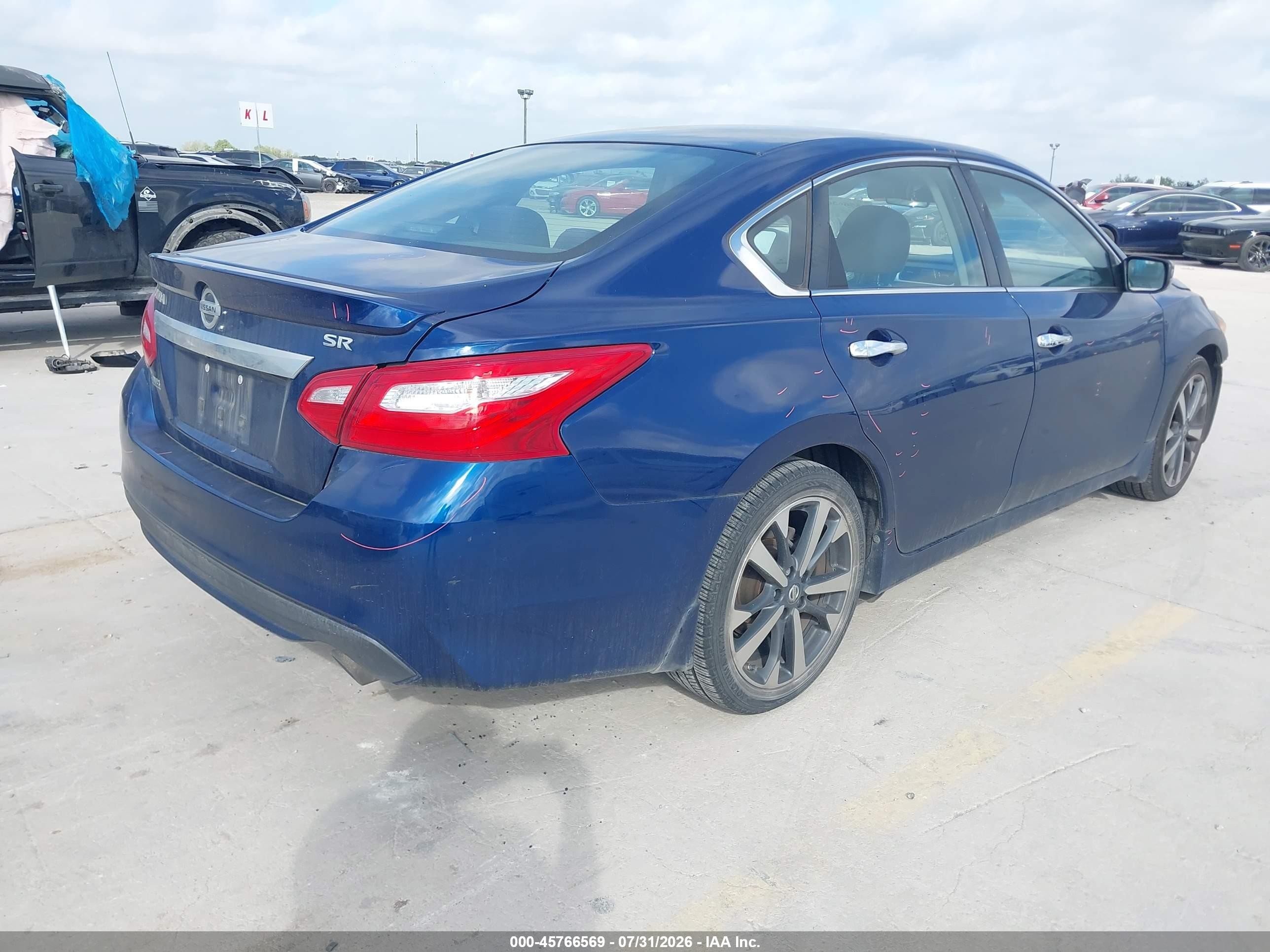 2016 Nissan Altima 2.5 Sr Blue vin: 1N4AL3AP6GC255033