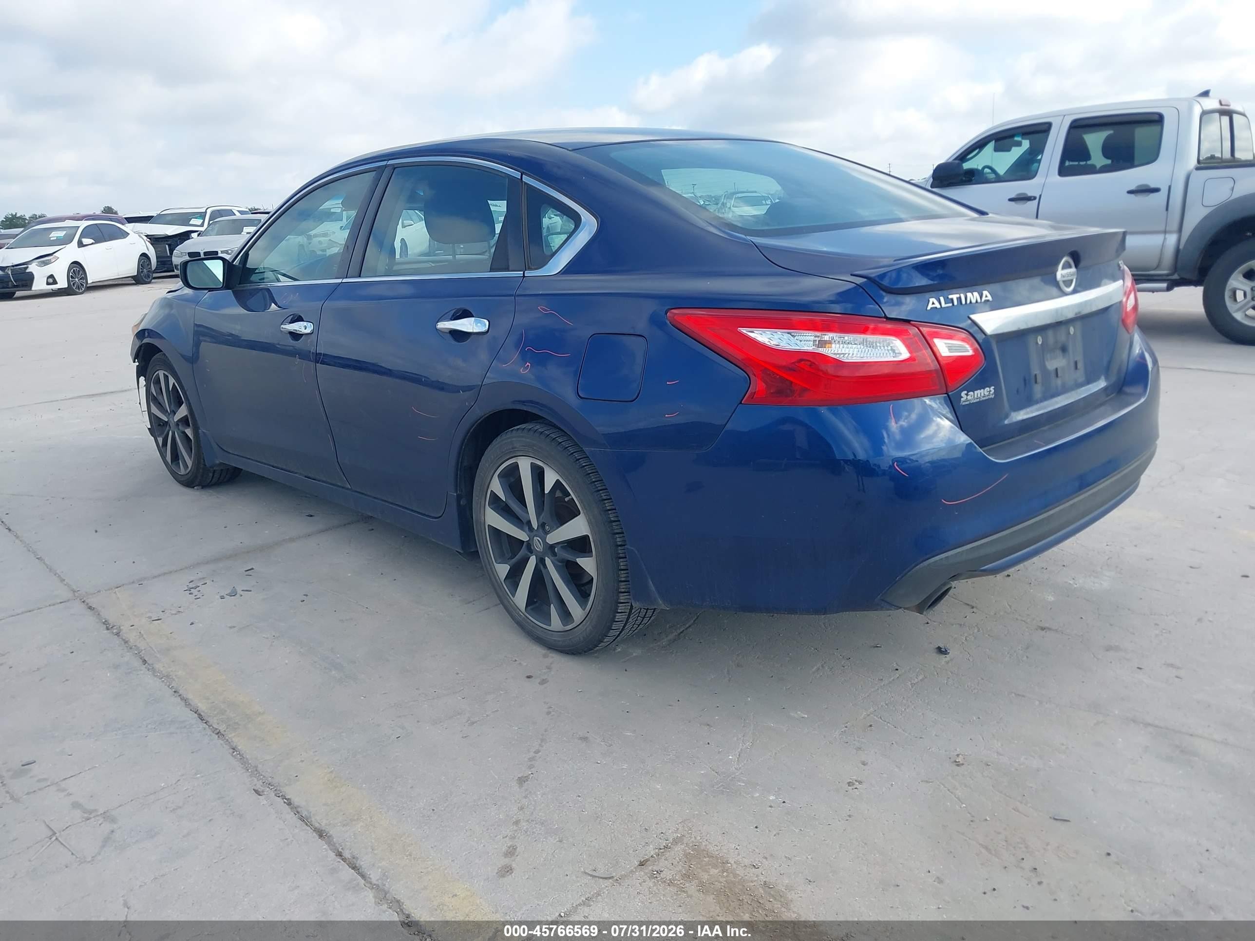 2016 Nissan Altima 2.5 Sr Blue vin: 1N4AL3AP6GC255033