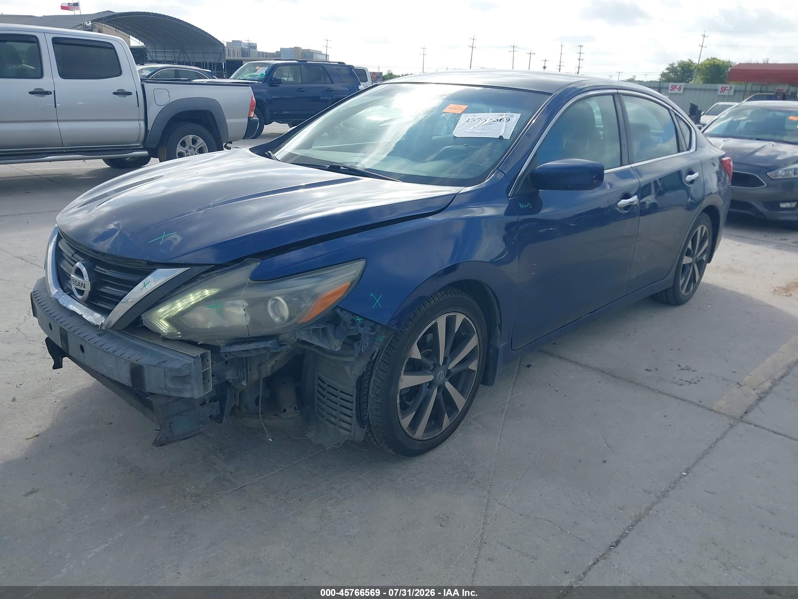2016 Nissan Altima 2.5 Sr Blue vin: 1N4AL3AP6GC255033