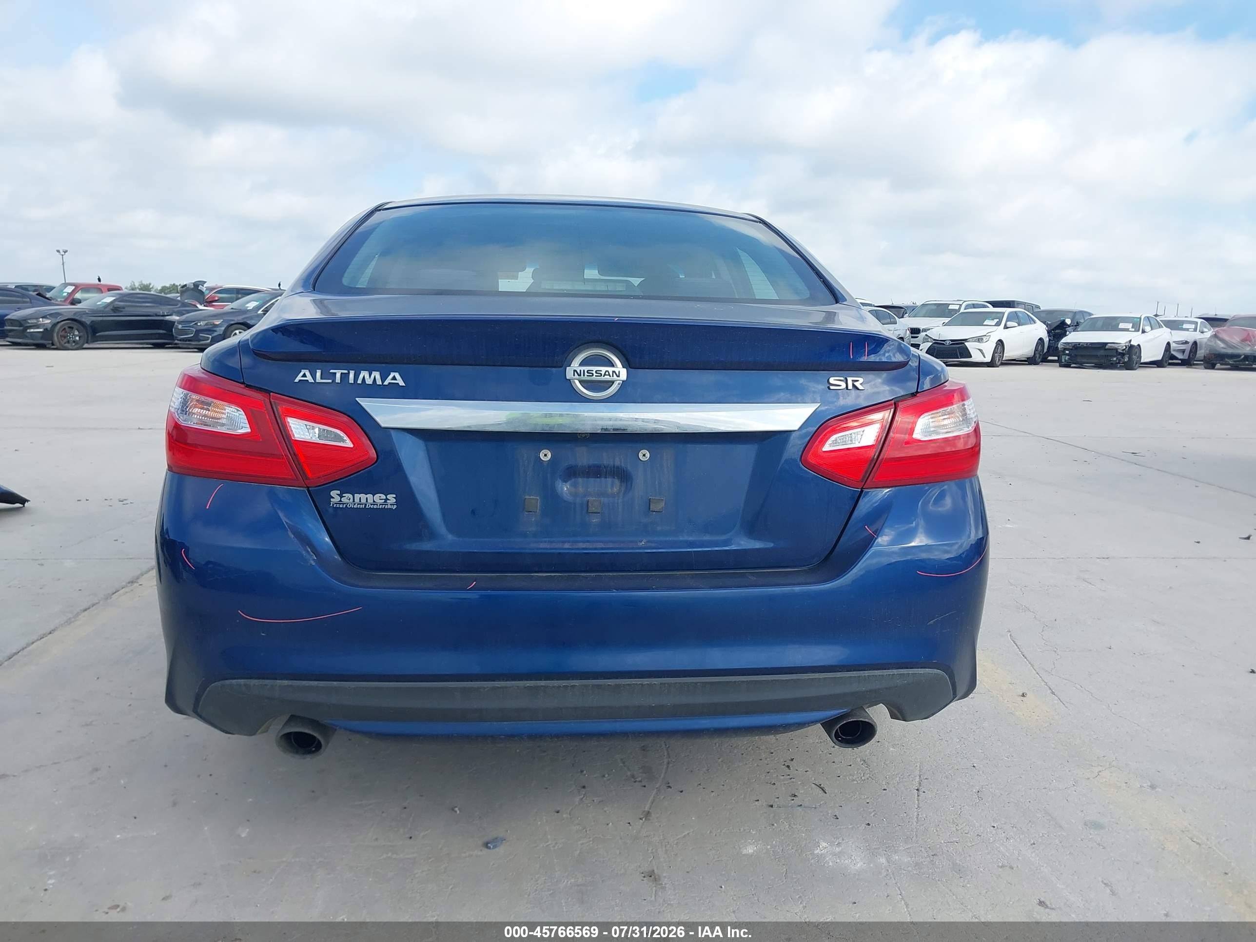 2016 Nissan Altima 2.5 Sr Blue vin: 1N4AL3AP6GC255033