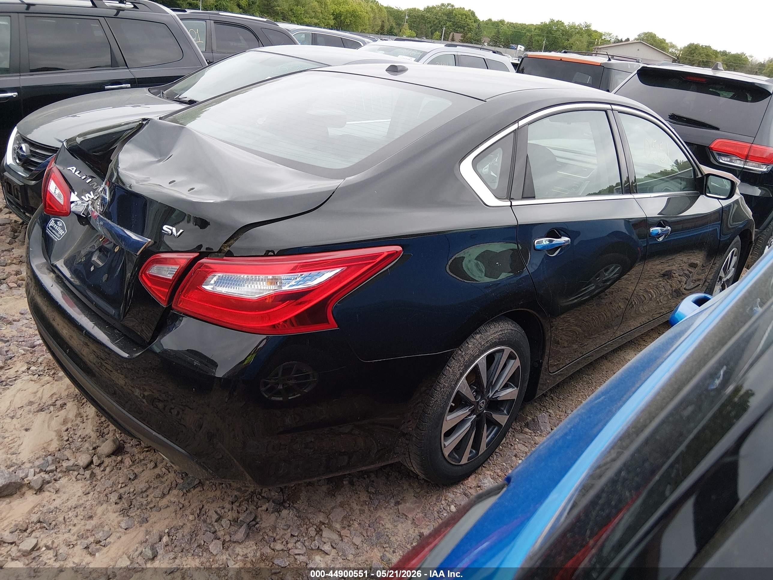 2017 Nissan Altima 2.5 Sv Черный vin: 1N4AL3AP6HC222759