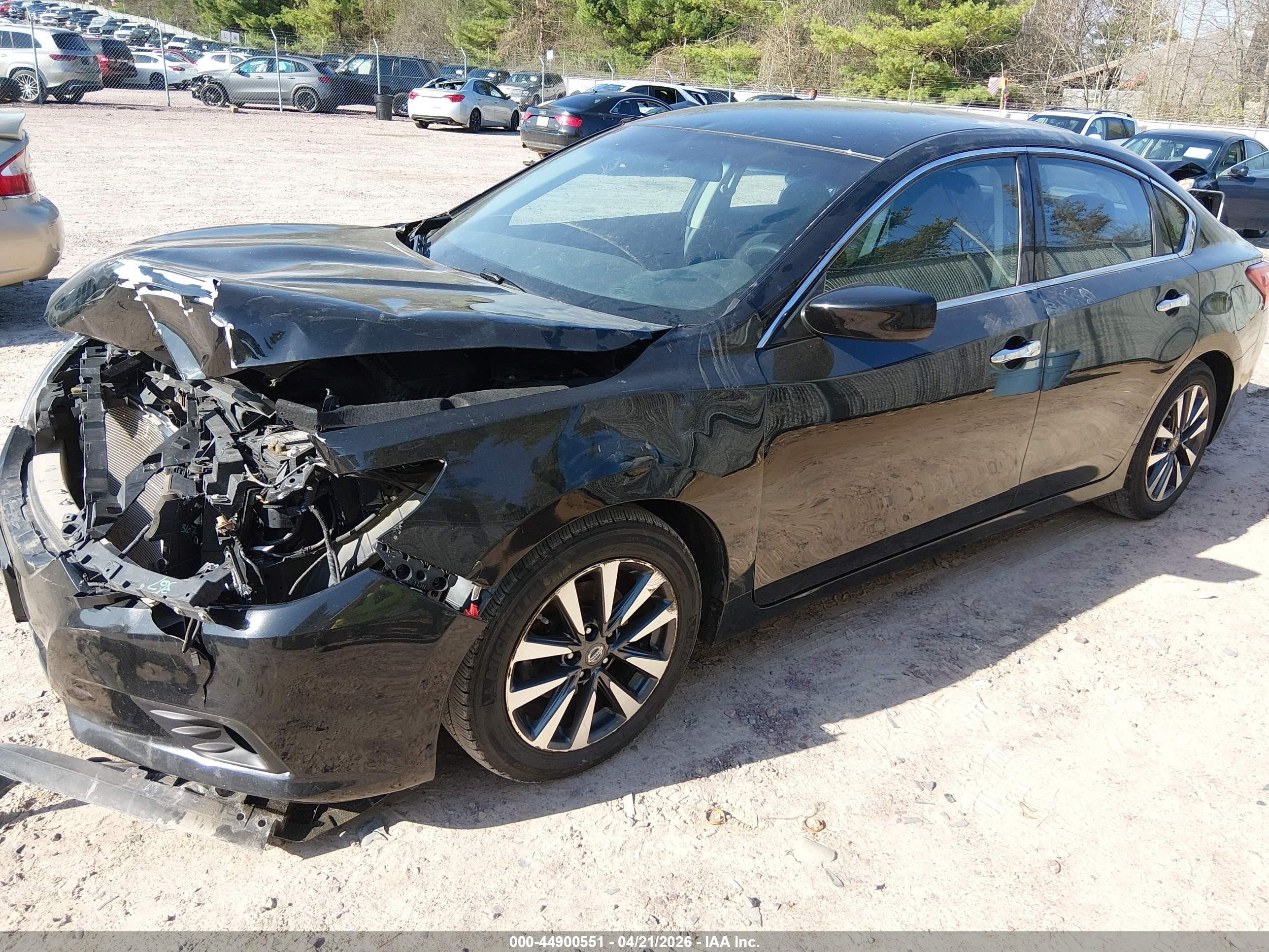 2017 Nissan Altima 2.5 Sv Черный vin: 1N4AL3AP6HC222759