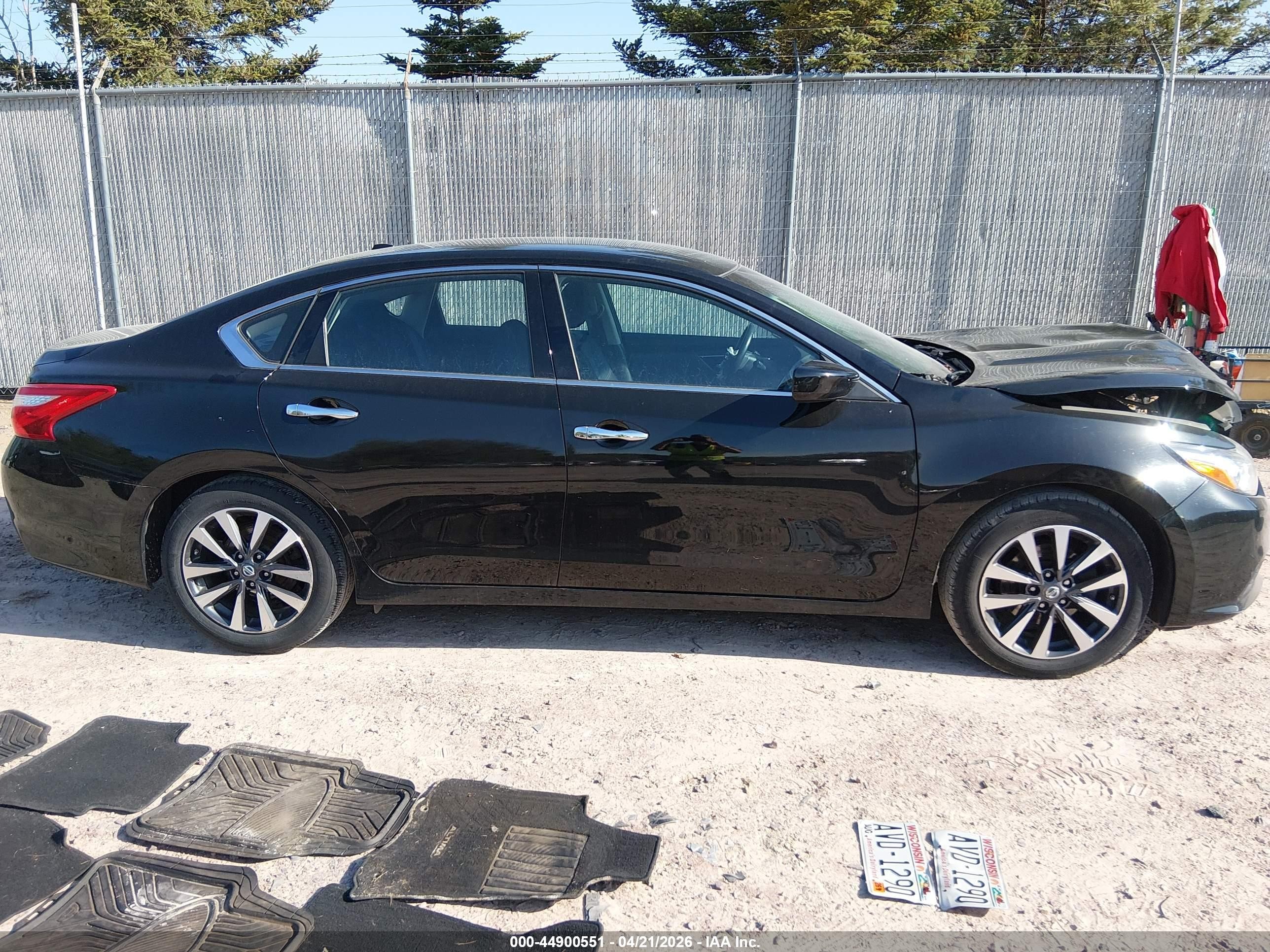 2017 Nissan Altima 2.5 Sv Черный vin: 1N4AL3AP6HC222759