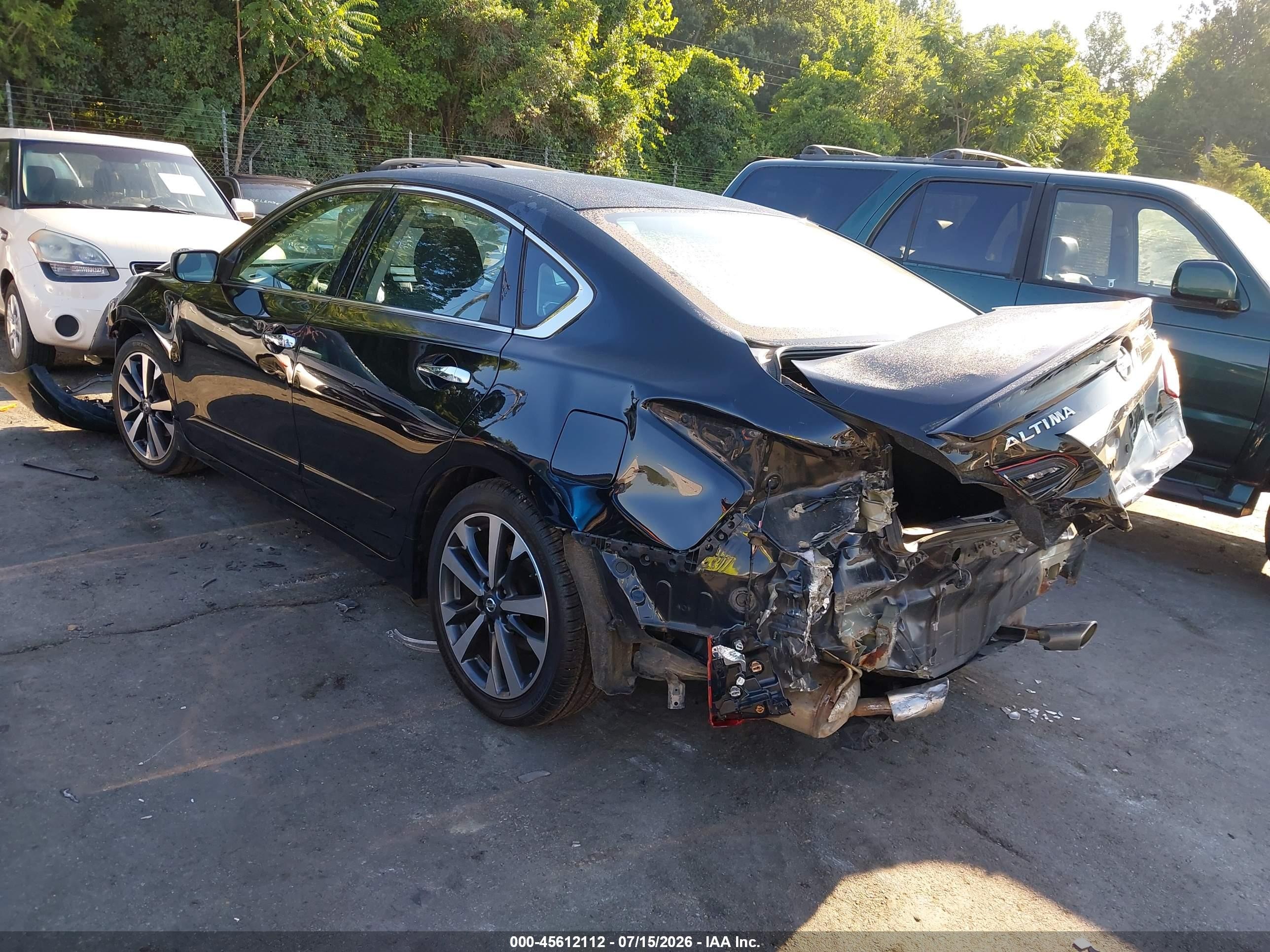 2017 Nissan Altima 2.5 Sr Черный vin: 1N4AL3AP6HC256717