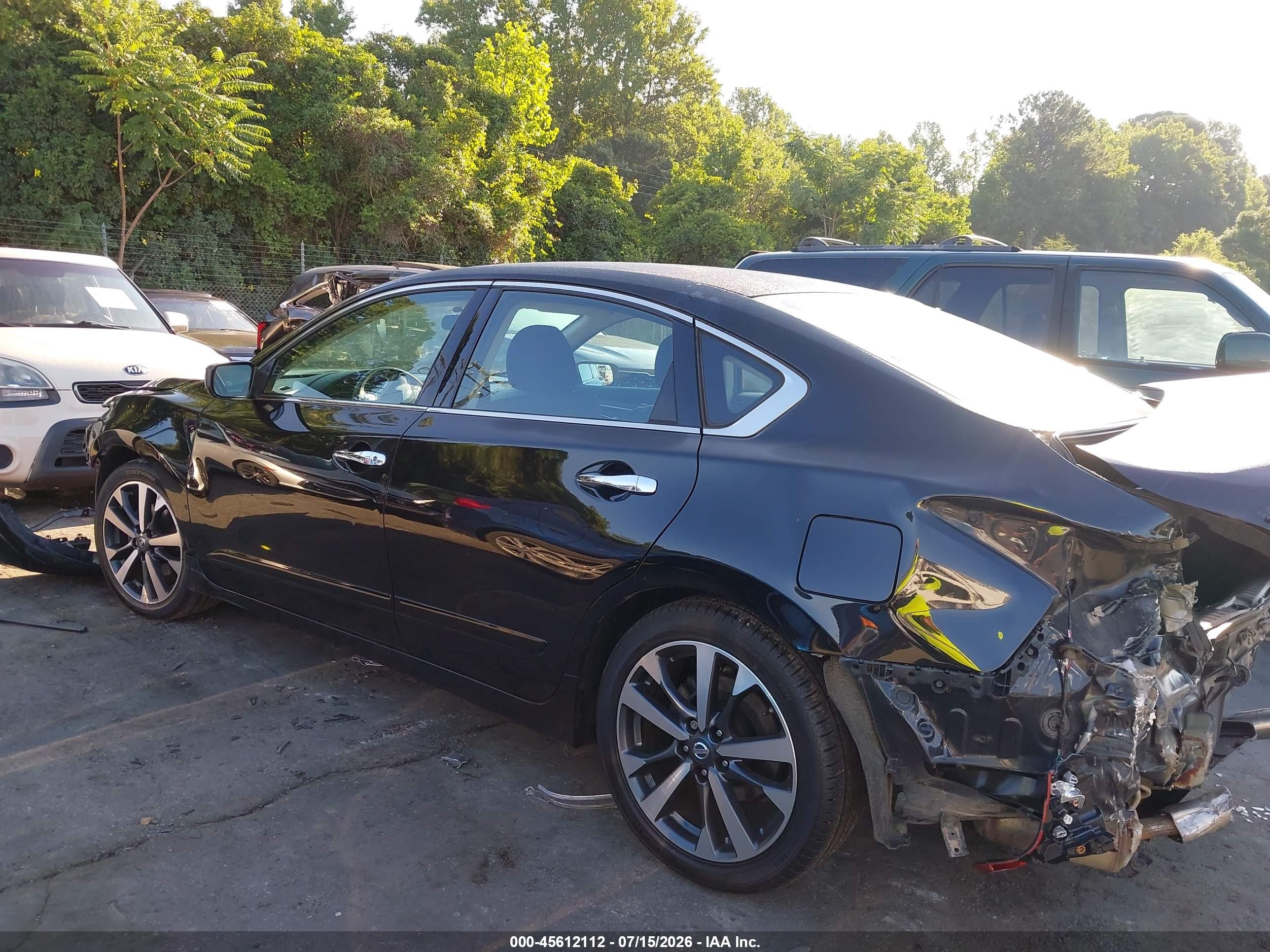2017 Nissan Altima 2.5 Sr Черный vin: 1N4AL3AP6HC256717