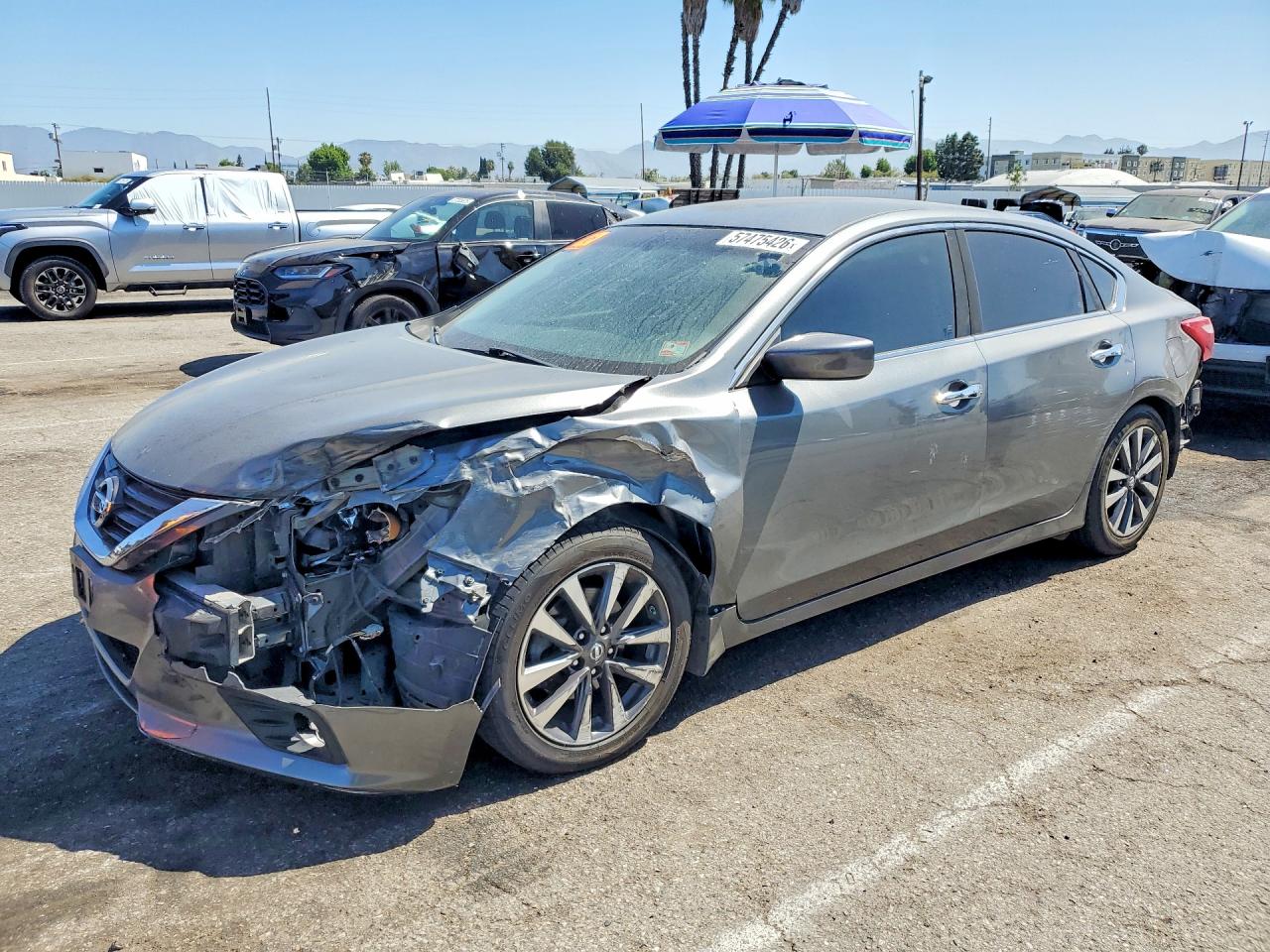 2017 Nissan Altima 2.5 Sv Gray vin: 1N4AL3AP6HC473054