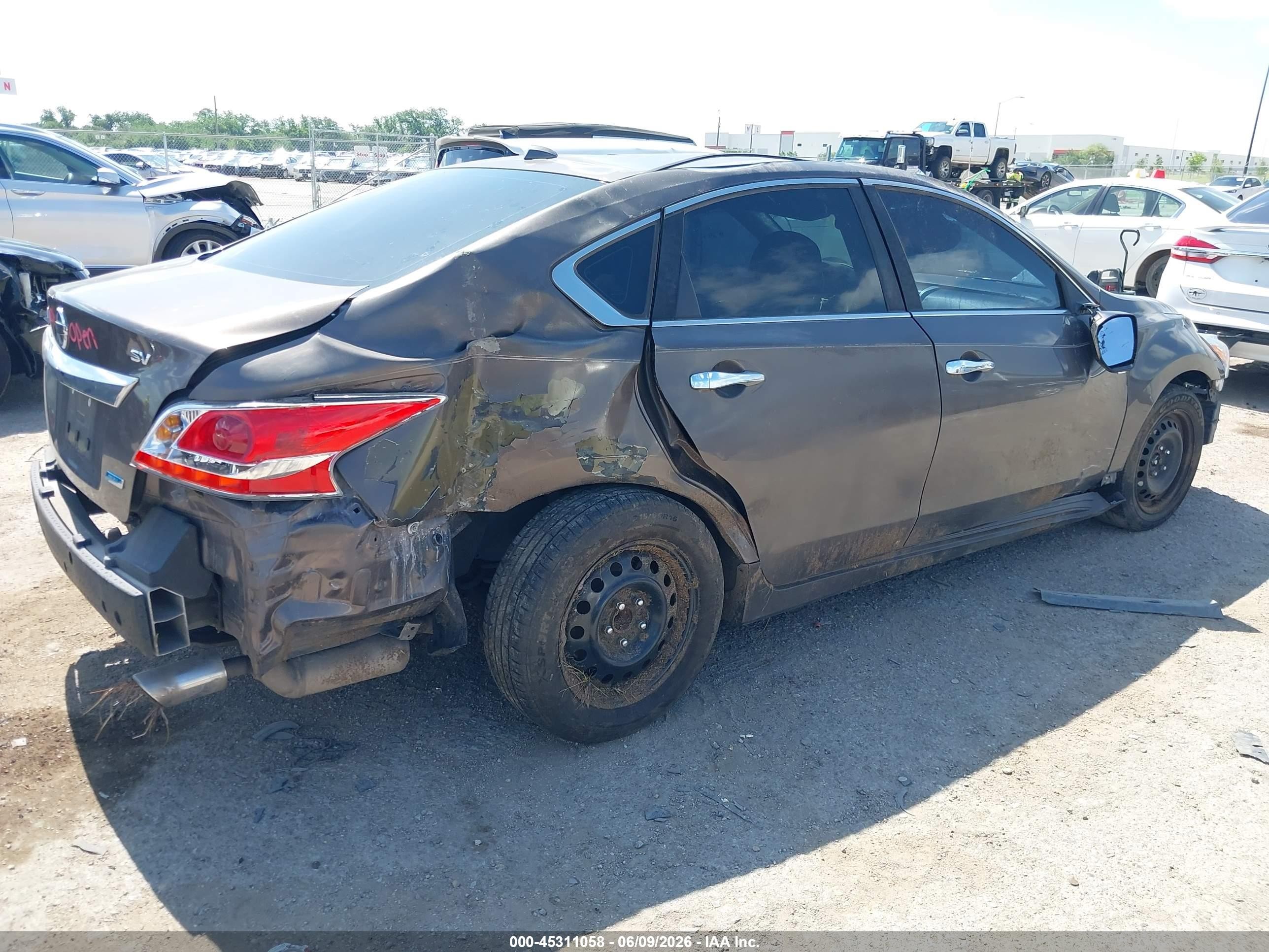 2013 Nissan Altima 2.5 Sv Gray vin: 1N4AL3AP7DC106593