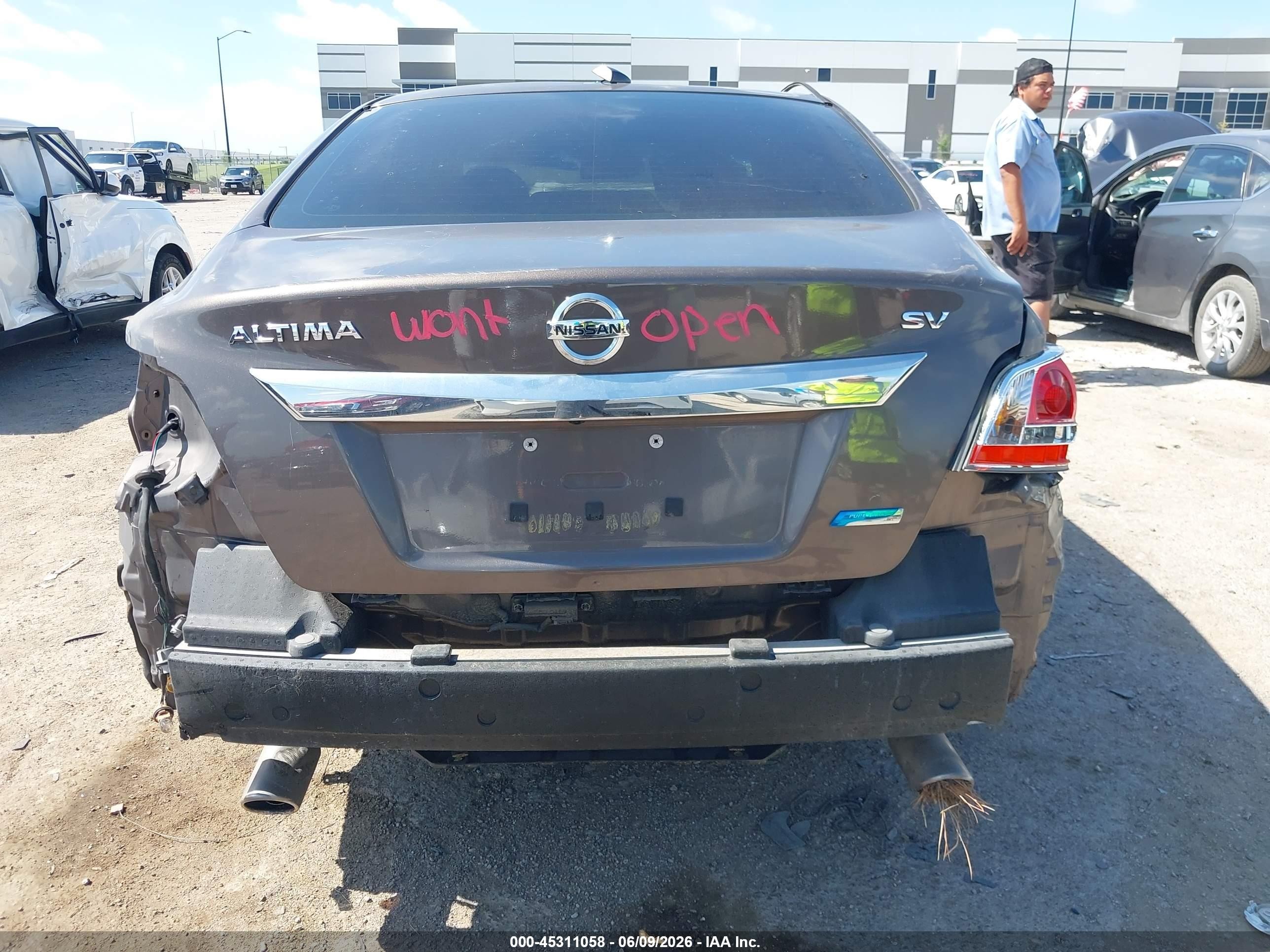 2013 Nissan Altima 2.5 Sv Gray vin: 1N4AL3AP7DC106593