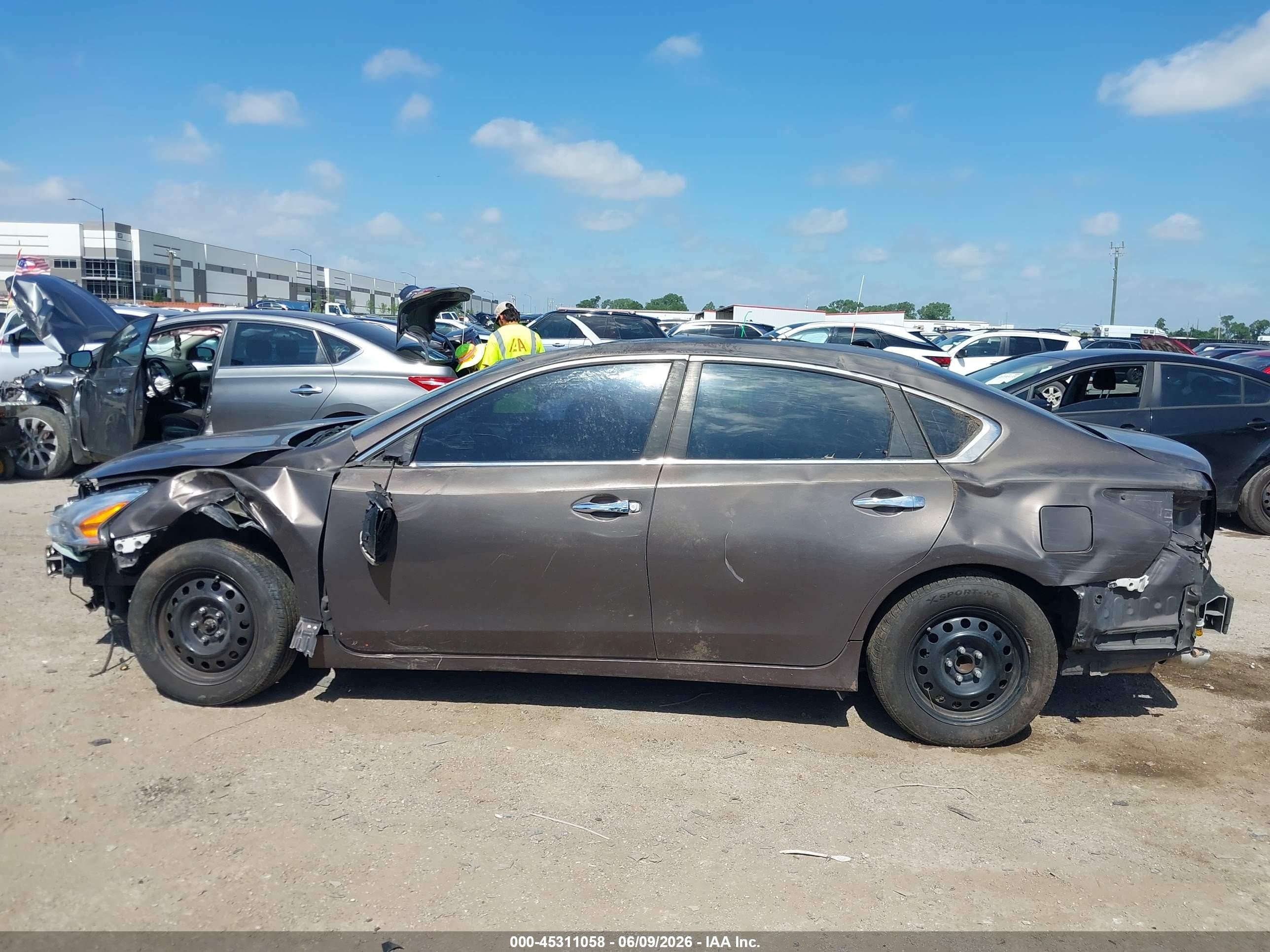 2013 Nissan Altima 2.5 Sv Gray vin: 1N4AL3AP7DC106593