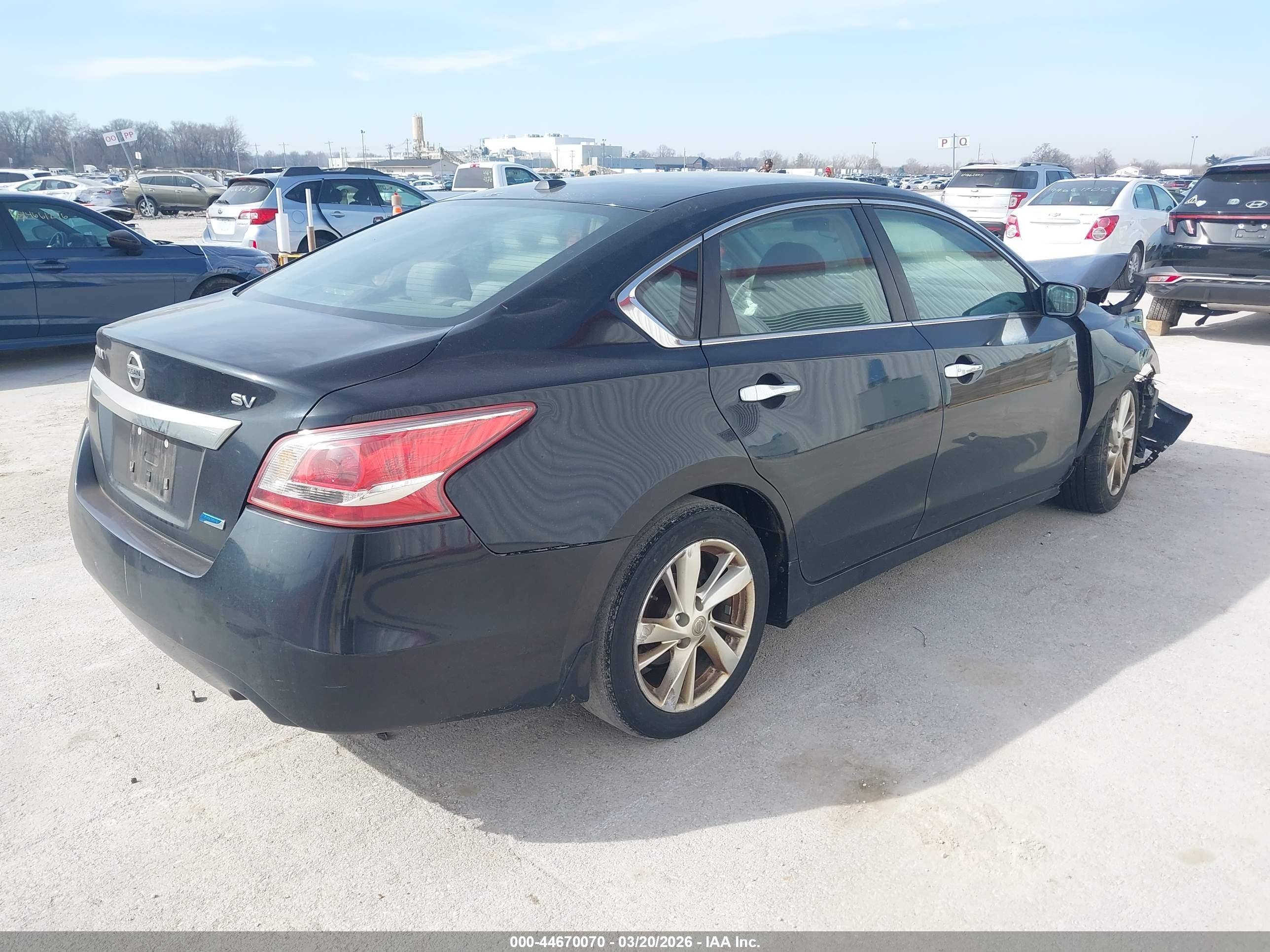 2013 Nissan Altima 2.5 Sv Black vin: 1N4AL3AP7DC125676
