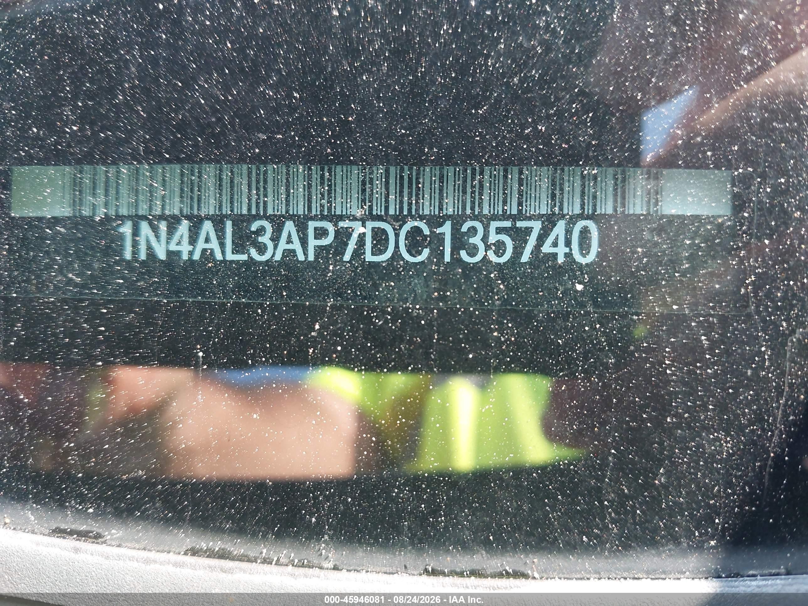 2013 Nissan Altima 2.5 Sv Черный vin: 1N4AL3AP7DC135740