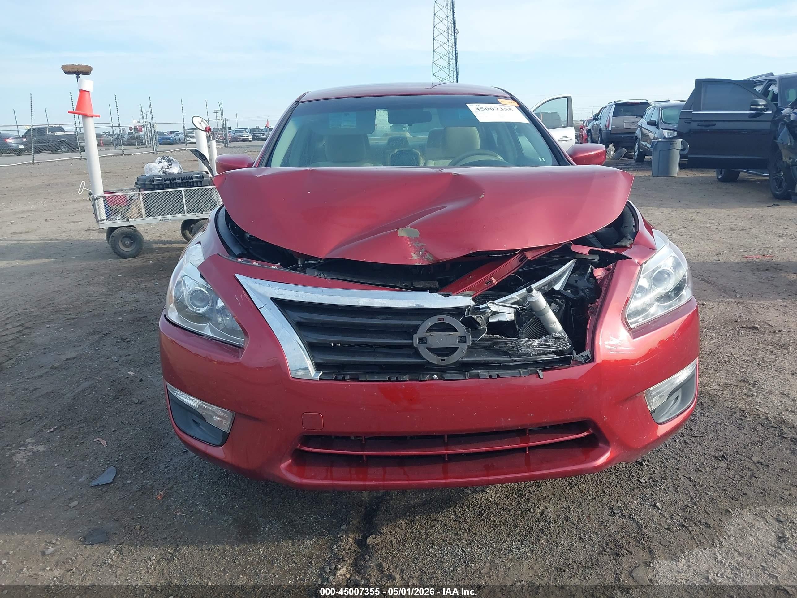 2013 Nissan Altima 2.5 Sv Maroon vin: 1N4AL3AP7DC140517