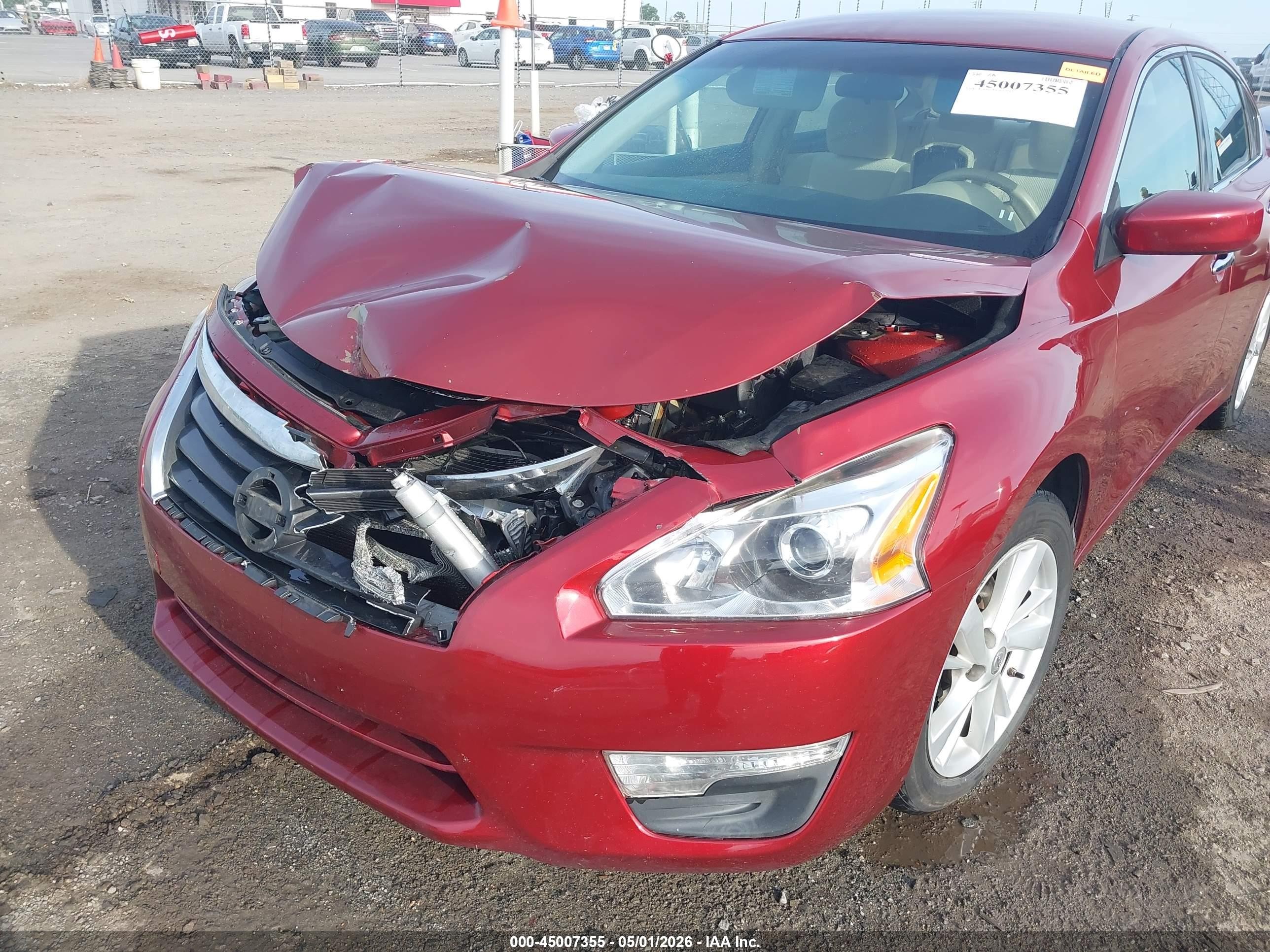 2013 Nissan Altima 2.5 Sv Maroon vin: 1N4AL3AP7DC140517