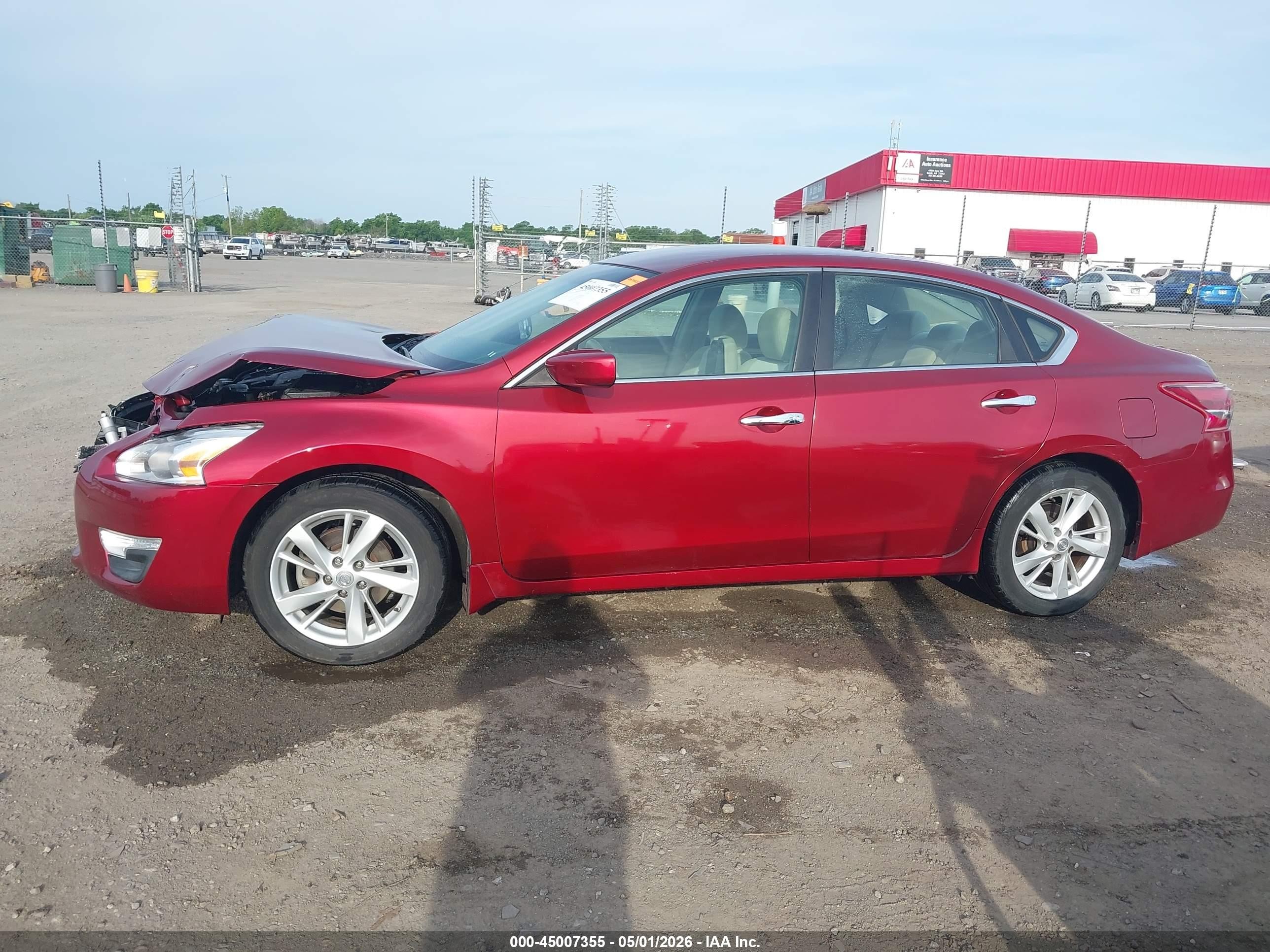 2013 Nissan Altima 2.5 Sv Maroon vin: 1N4AL3AP7DC140517