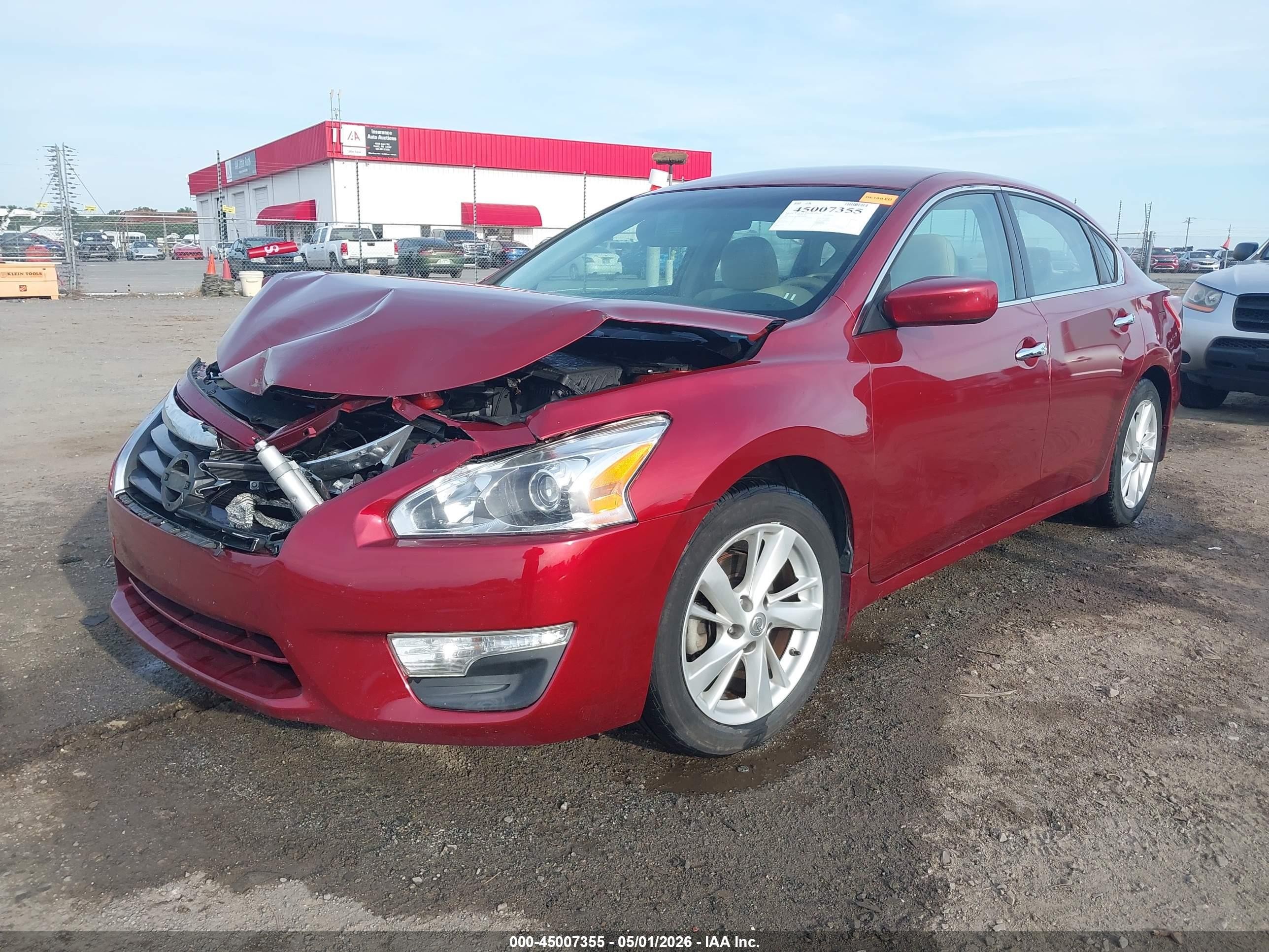 2013 Nissan Altima 2.5 Sv Maroon vin: 1N4AL3AP7DC140517