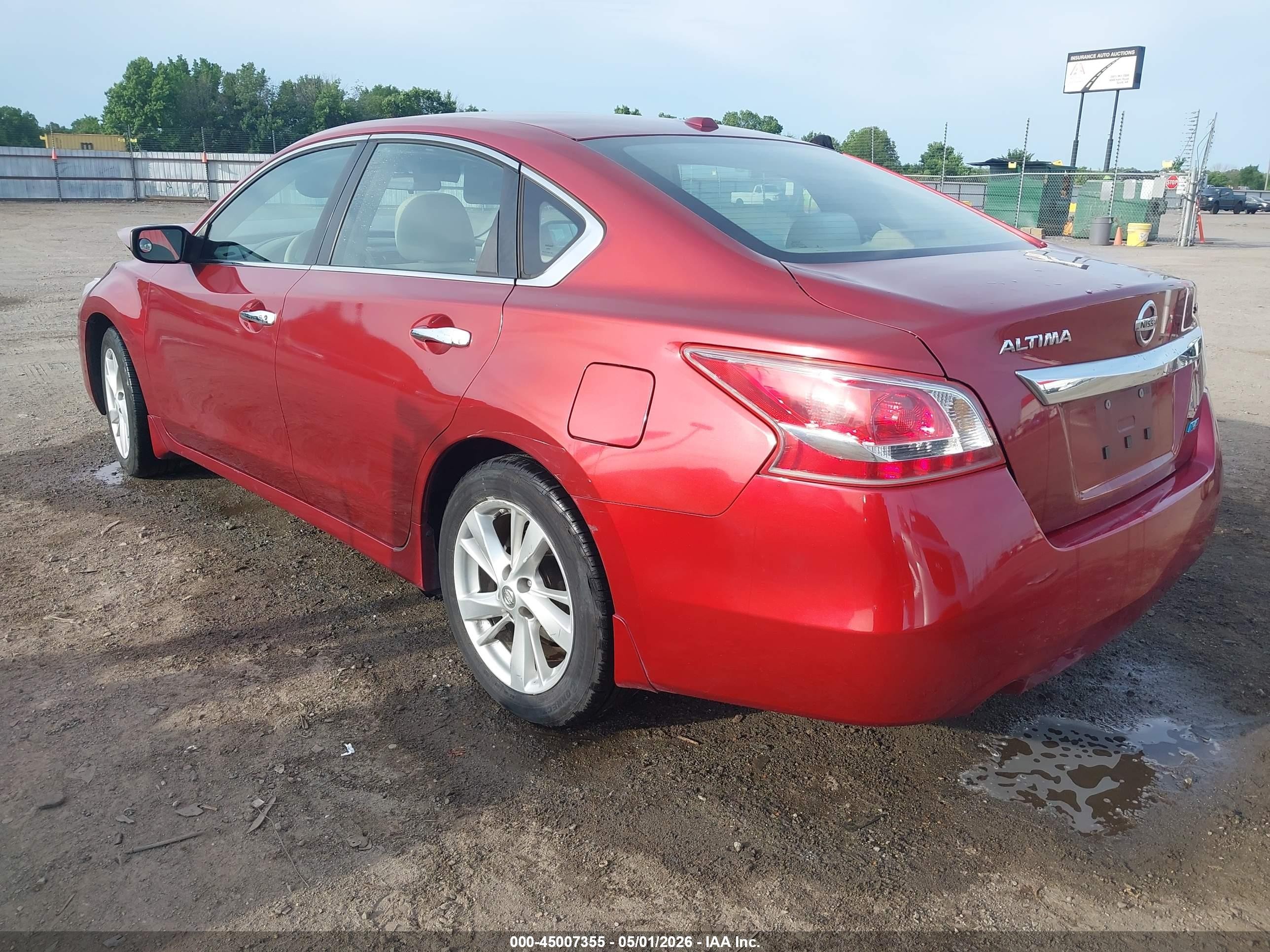 2013 Nissan Altima 2.5 Sv Maroon vin: 1N4AL3AP7DC140517